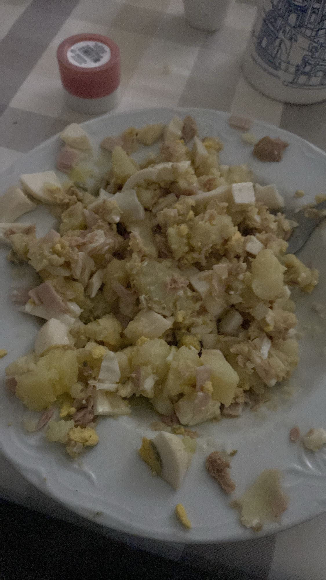 Ensalada de papa y atún