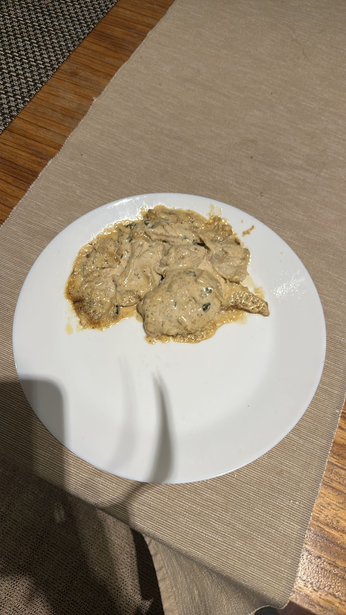 Carne en salsa cremosa