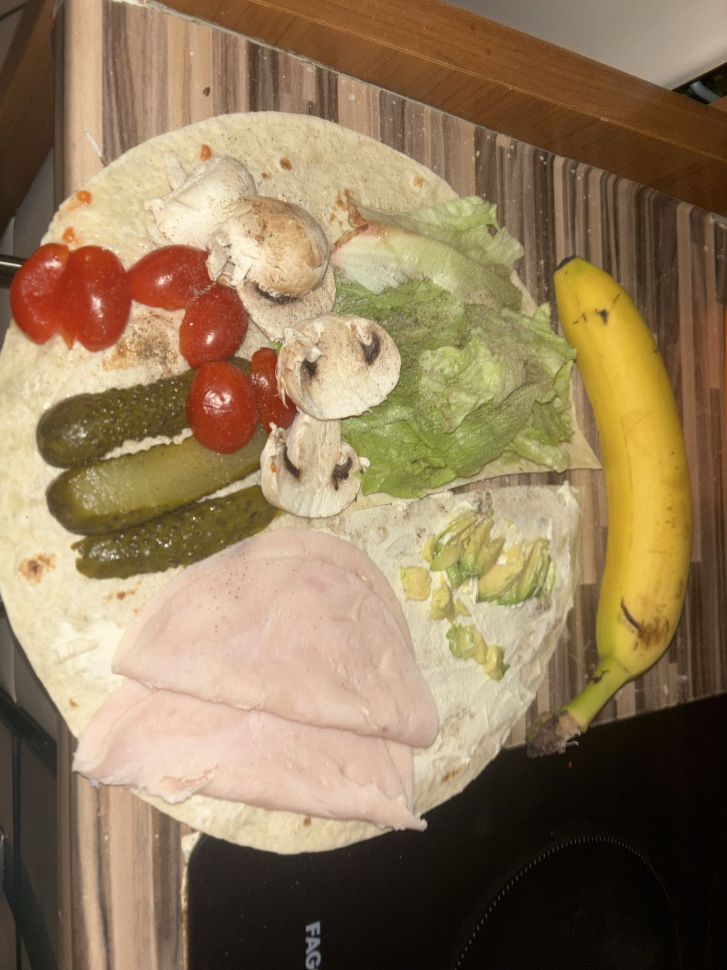 Wrap santé au jambon