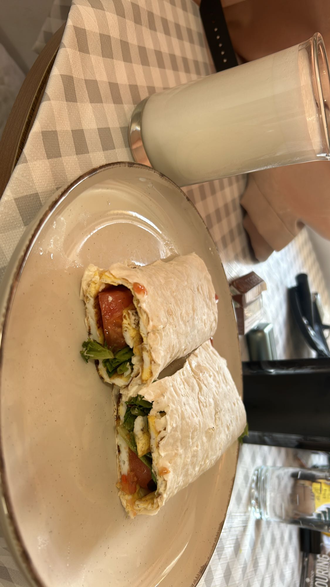 Egg Wrap with Milk