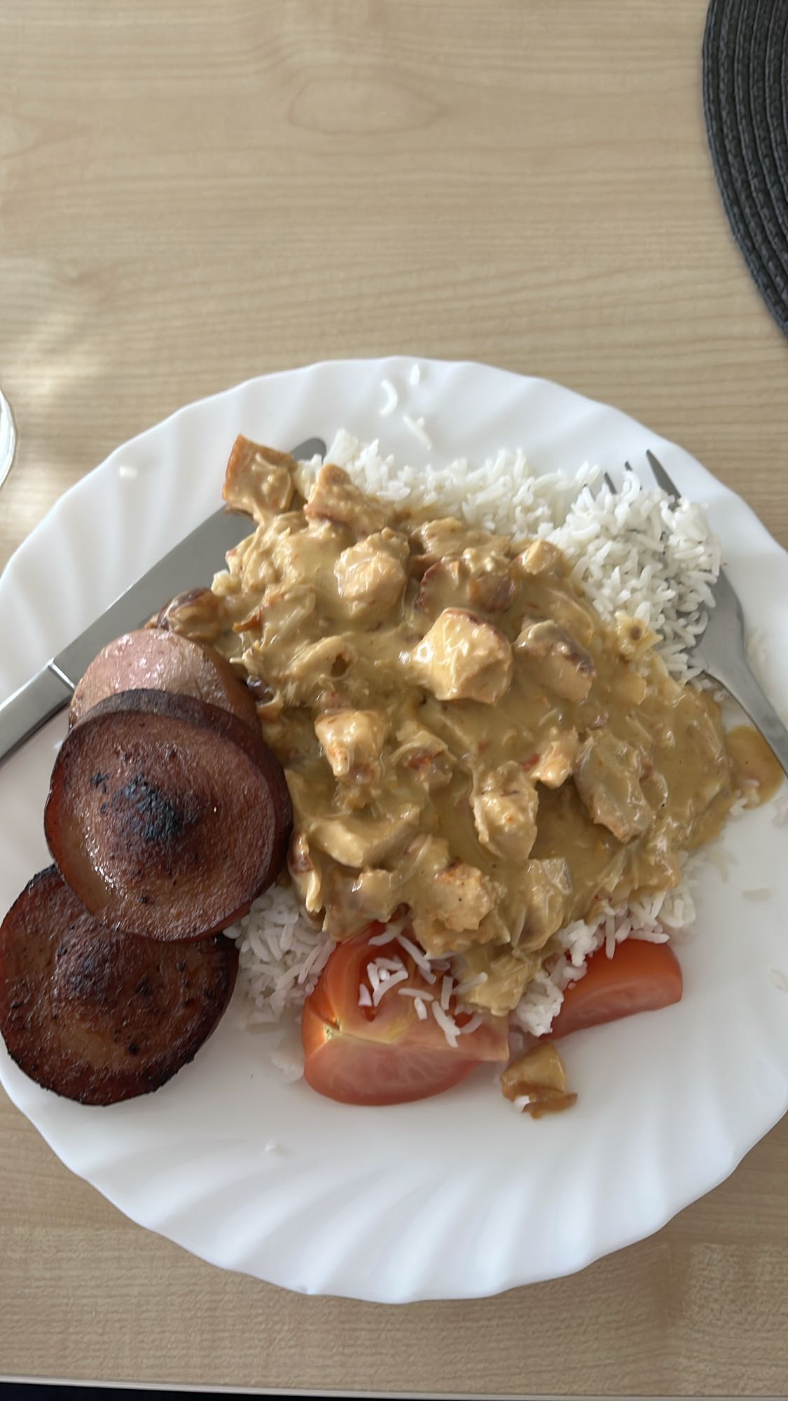 Krämig kyckling med ris