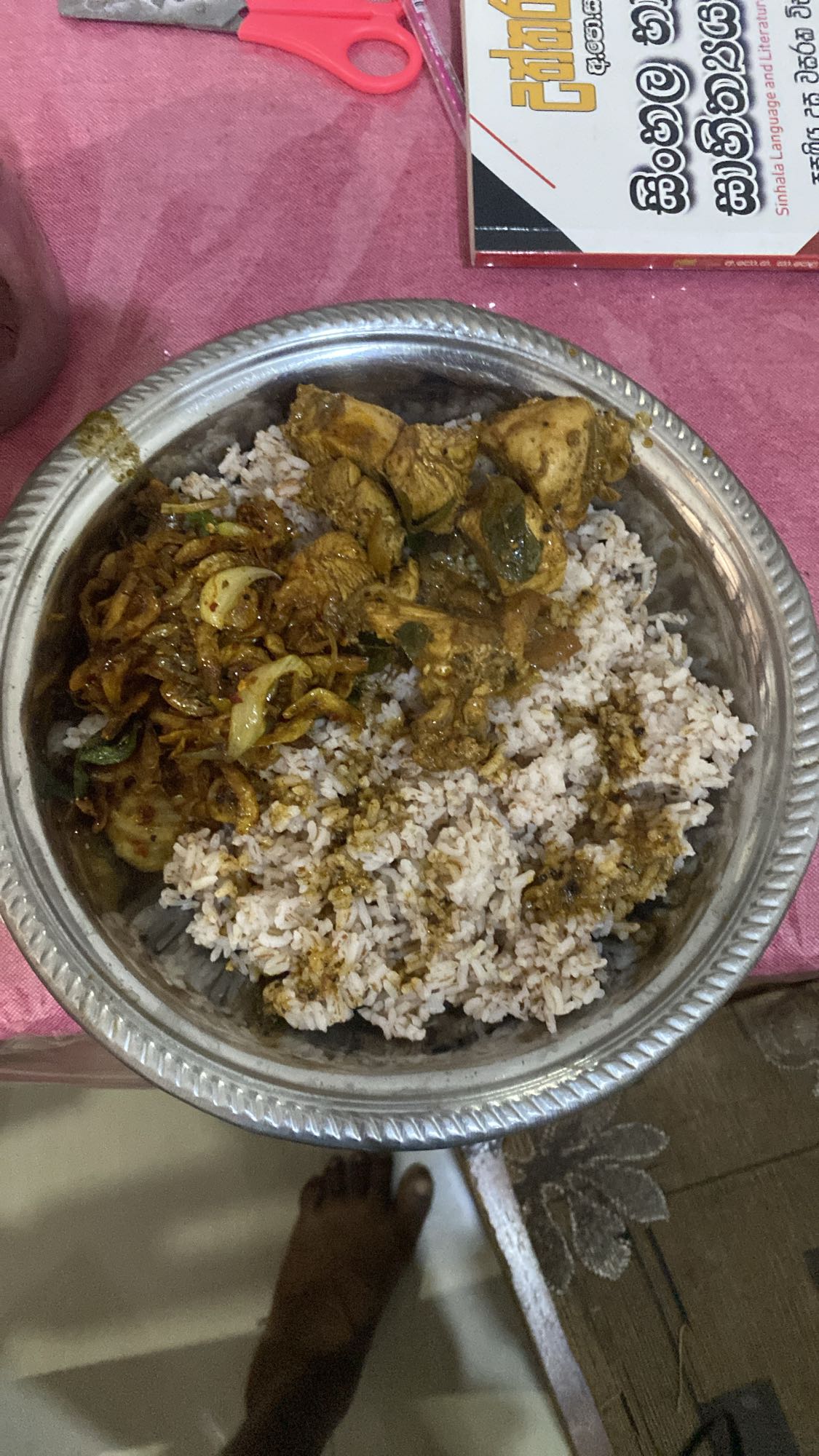 Rice with Chicken Curry
