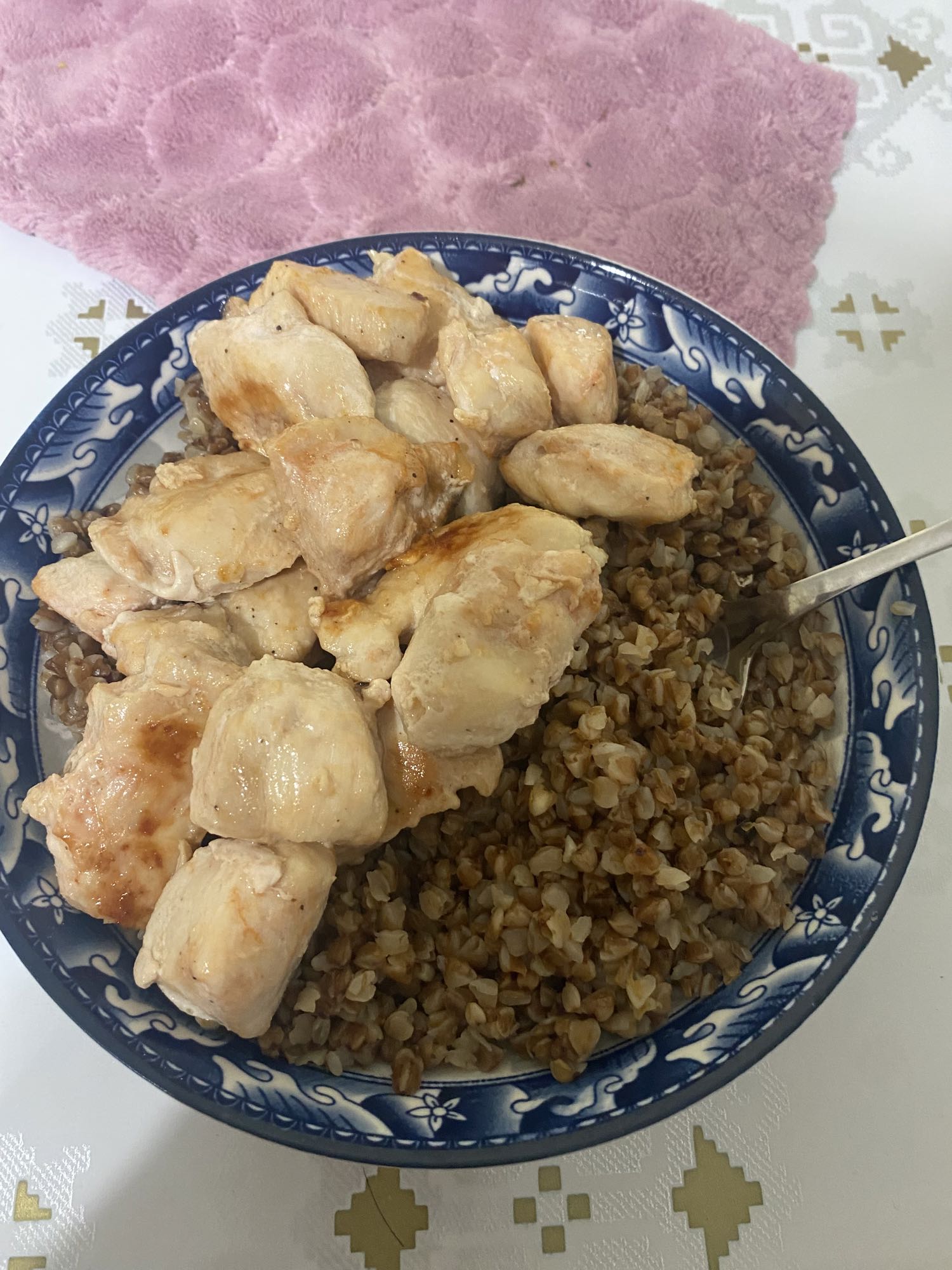 Гречка с курицей