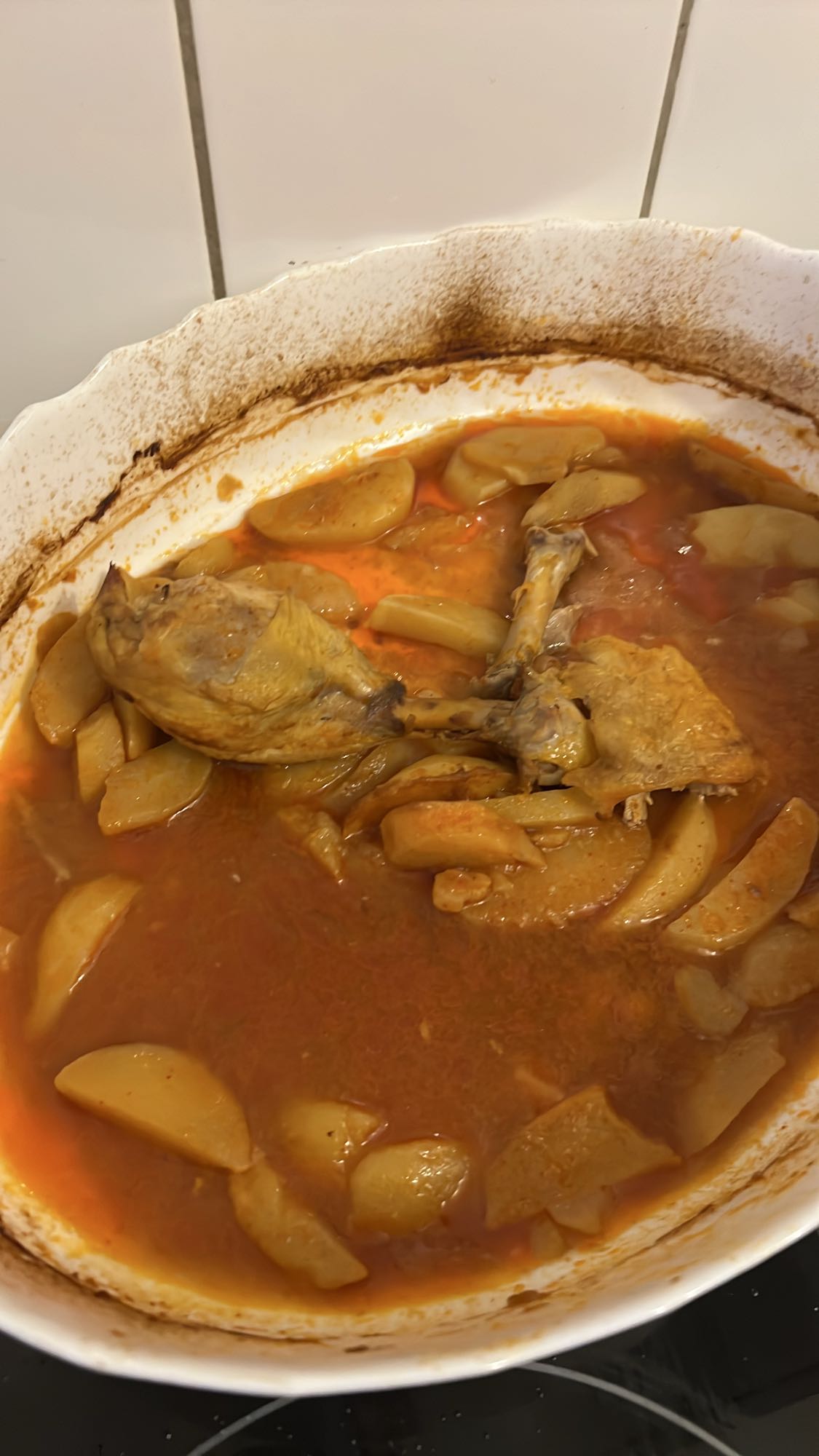 Hähnchen mit Kartoffeln