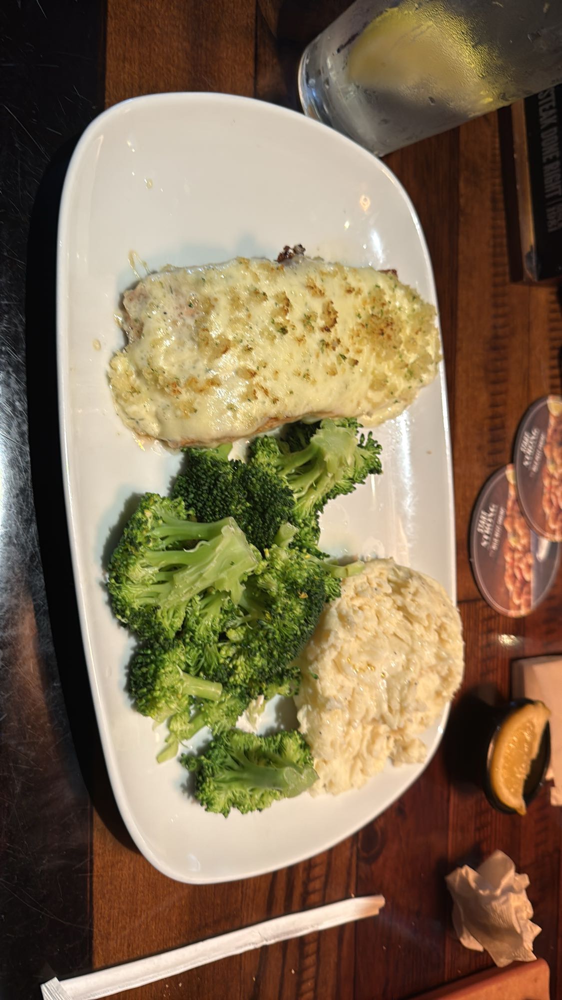 Cheesy Grilled Fish Plate