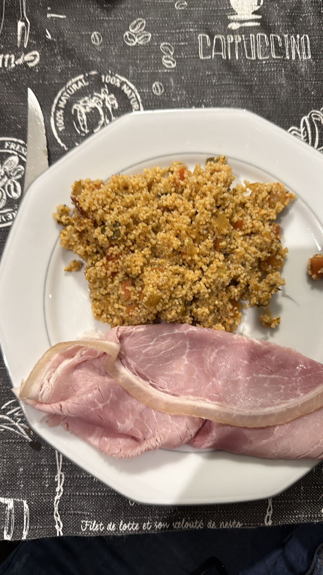 Couscous et jambon