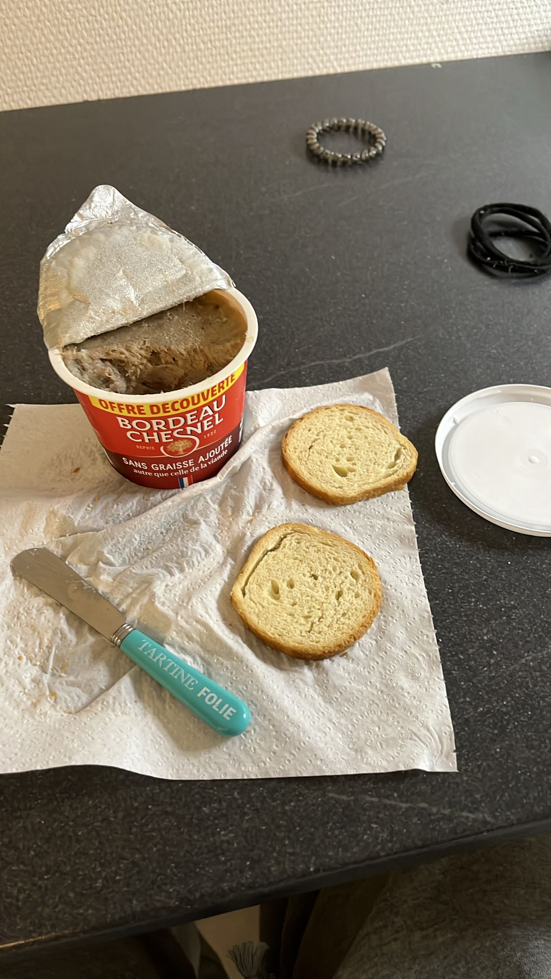 Tartines au pâté