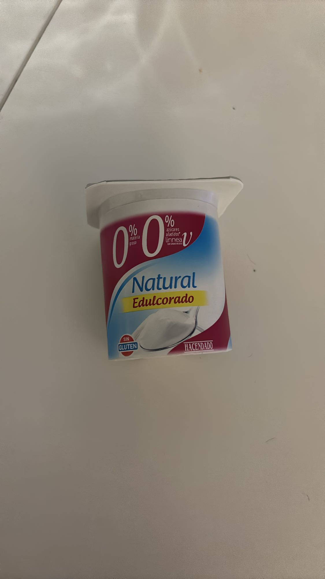 Yogur natural edulcorado