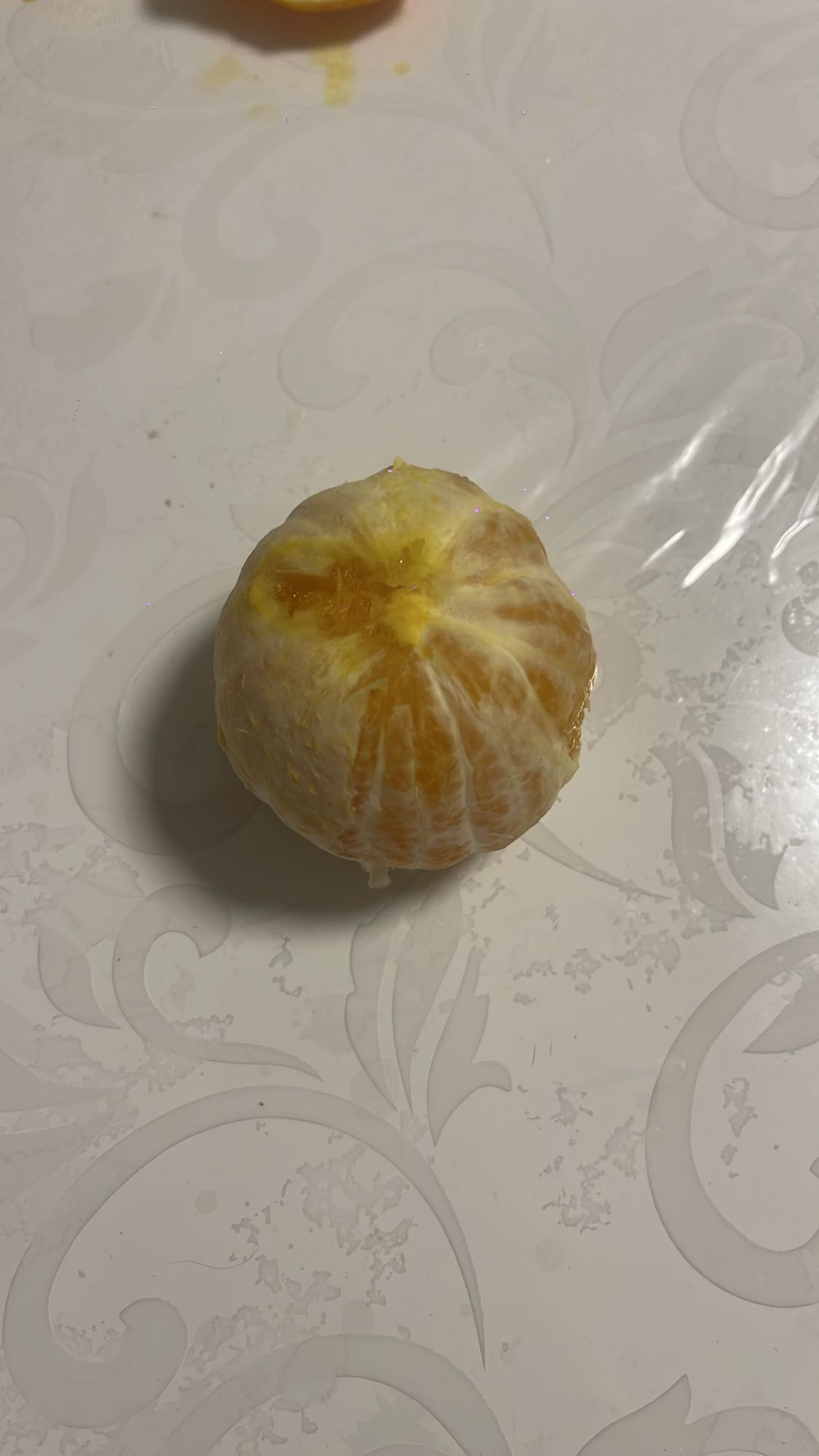 Mandarina pelada