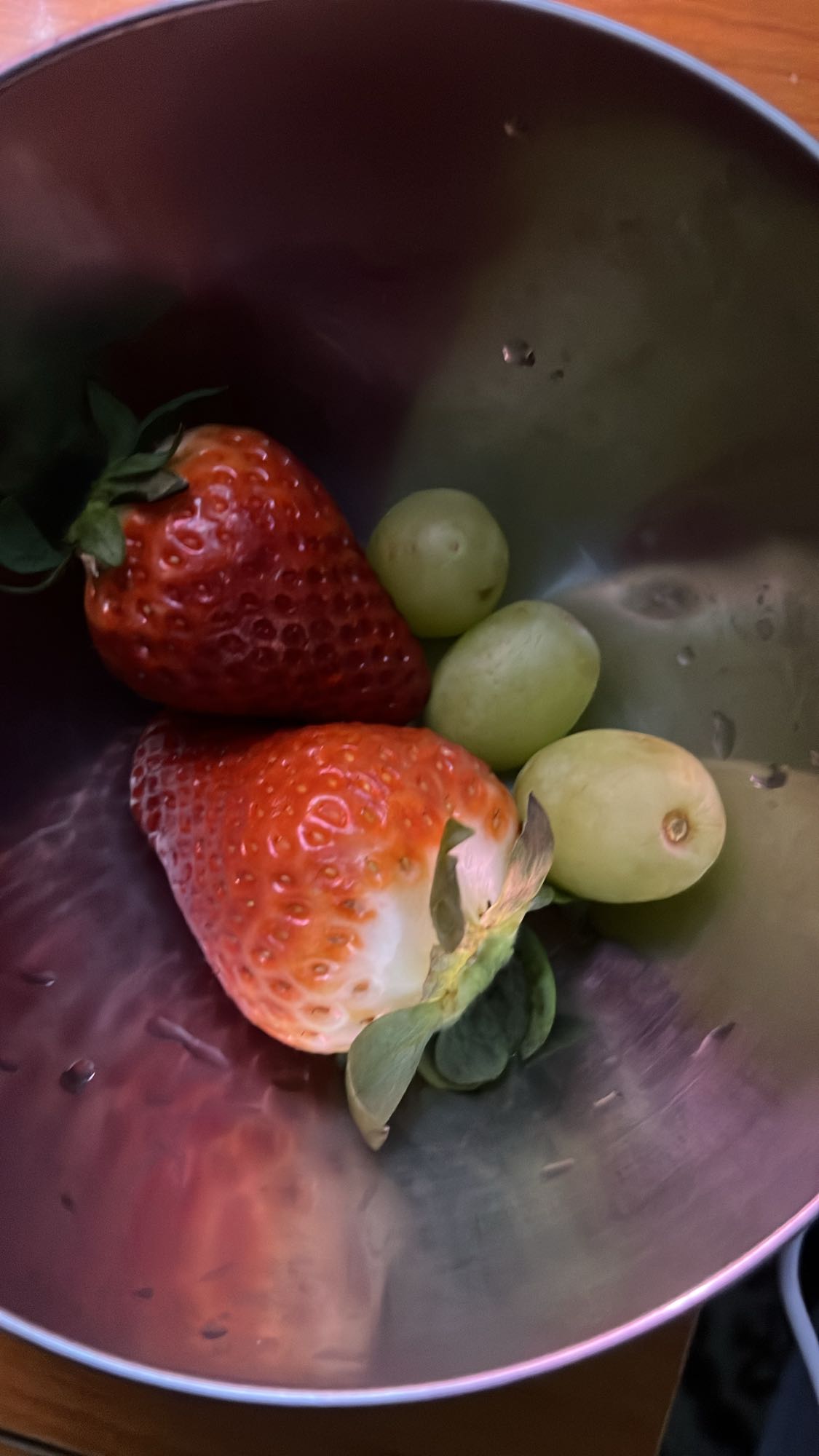 Fresas y uvas