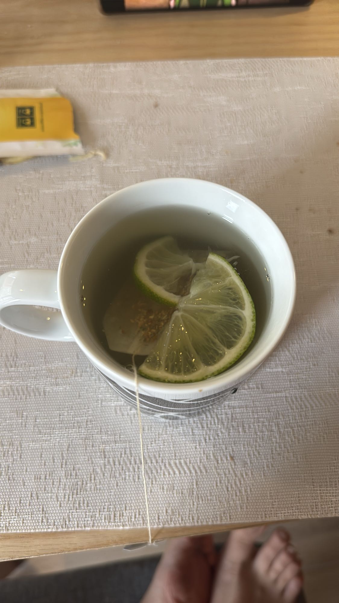 Зелёный чай с лаймом