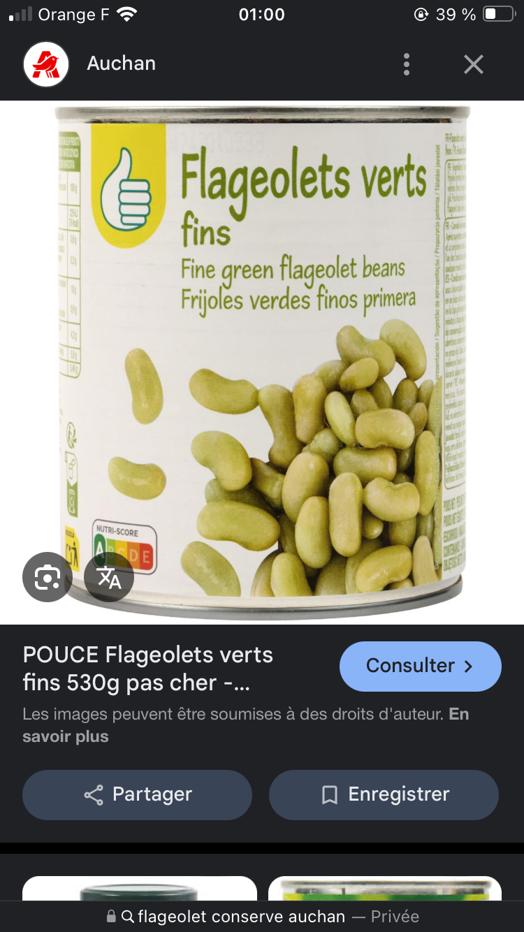 Flageolets verts fins