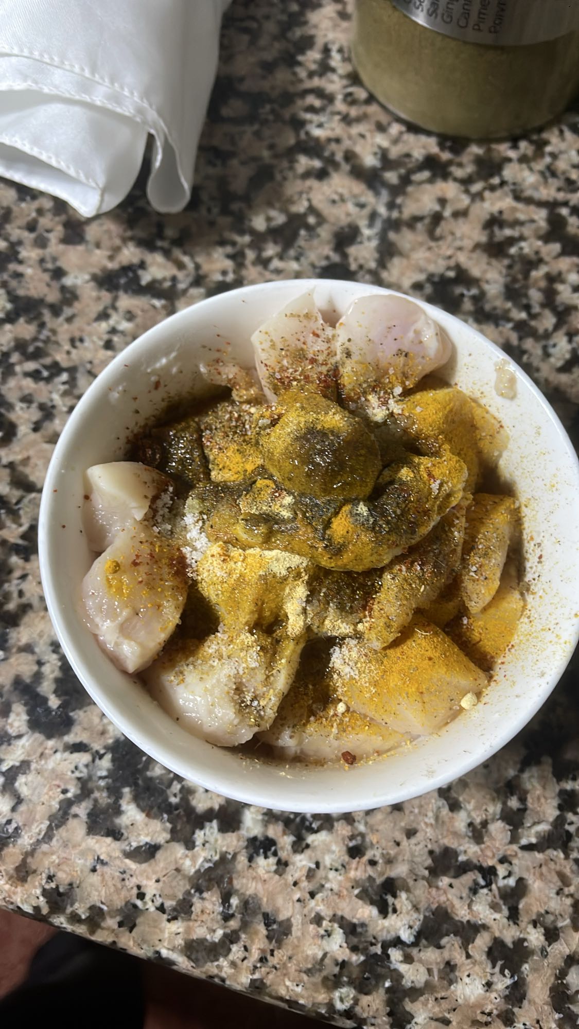 Poulet épicé aux légumes