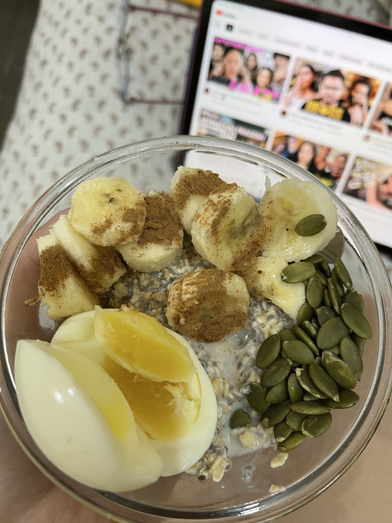 Oatmeal with Egg & Banana