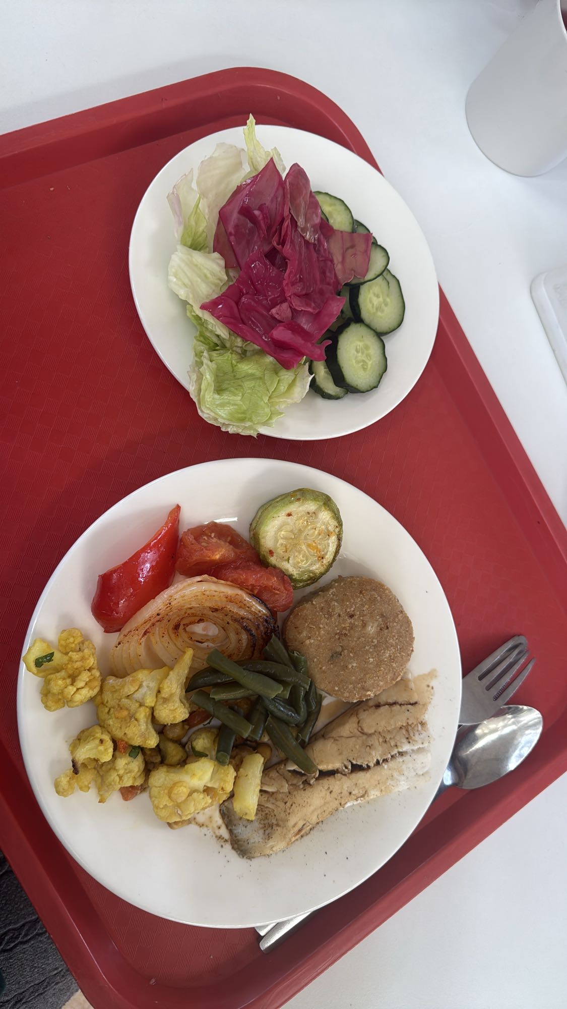 Vegetable and Fish Plate