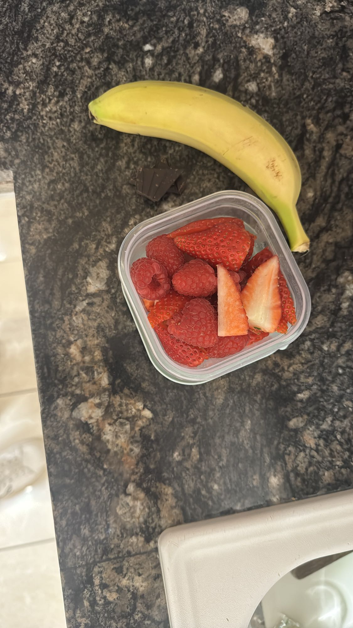 Frutas con chocolate