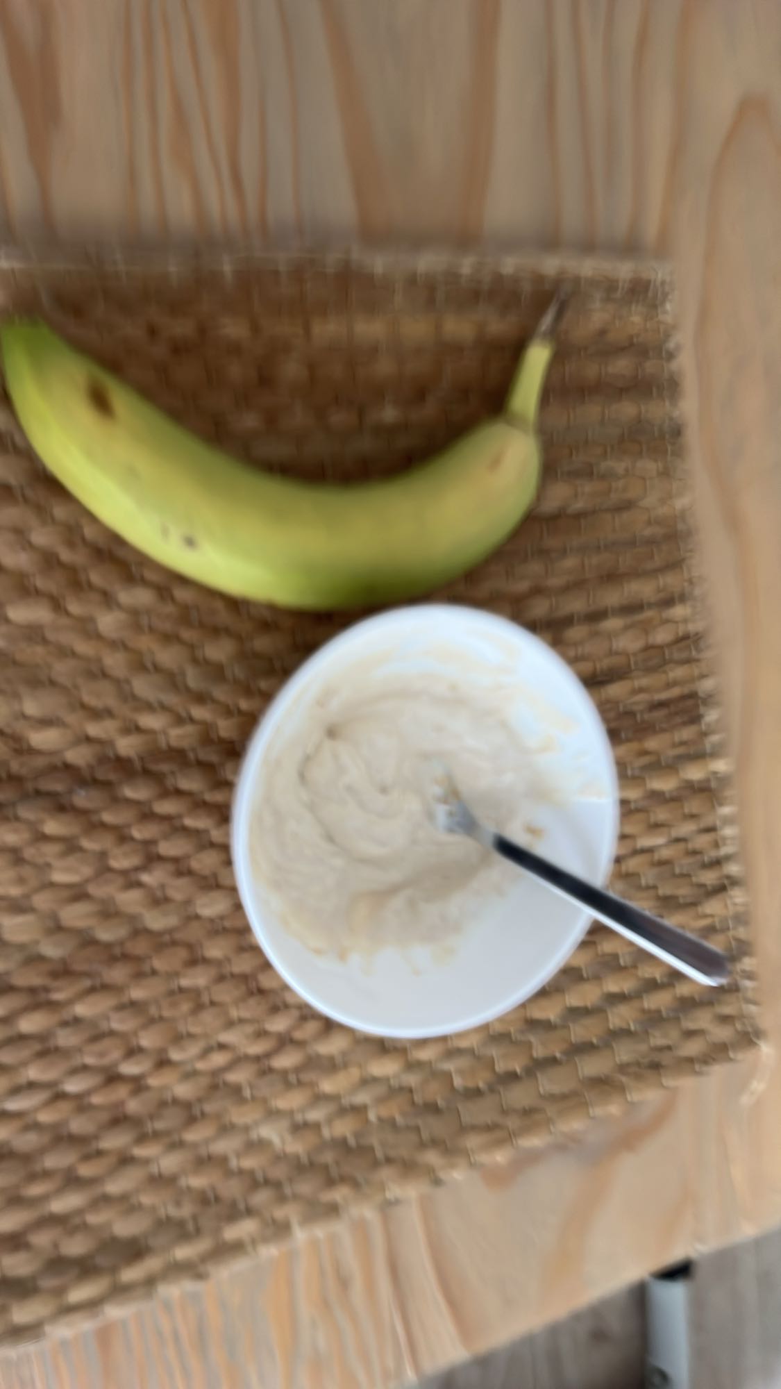 Plátano con yogur