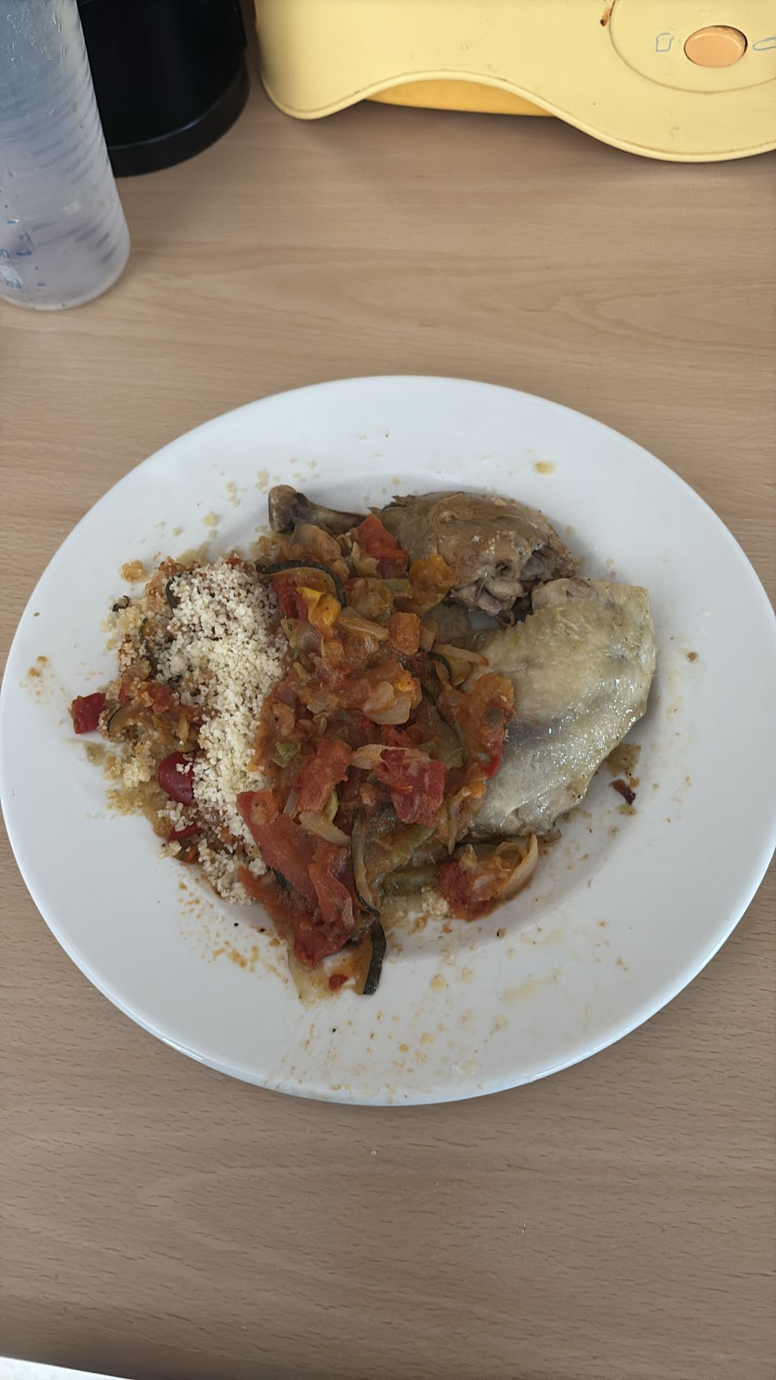 Poulet avec couscous