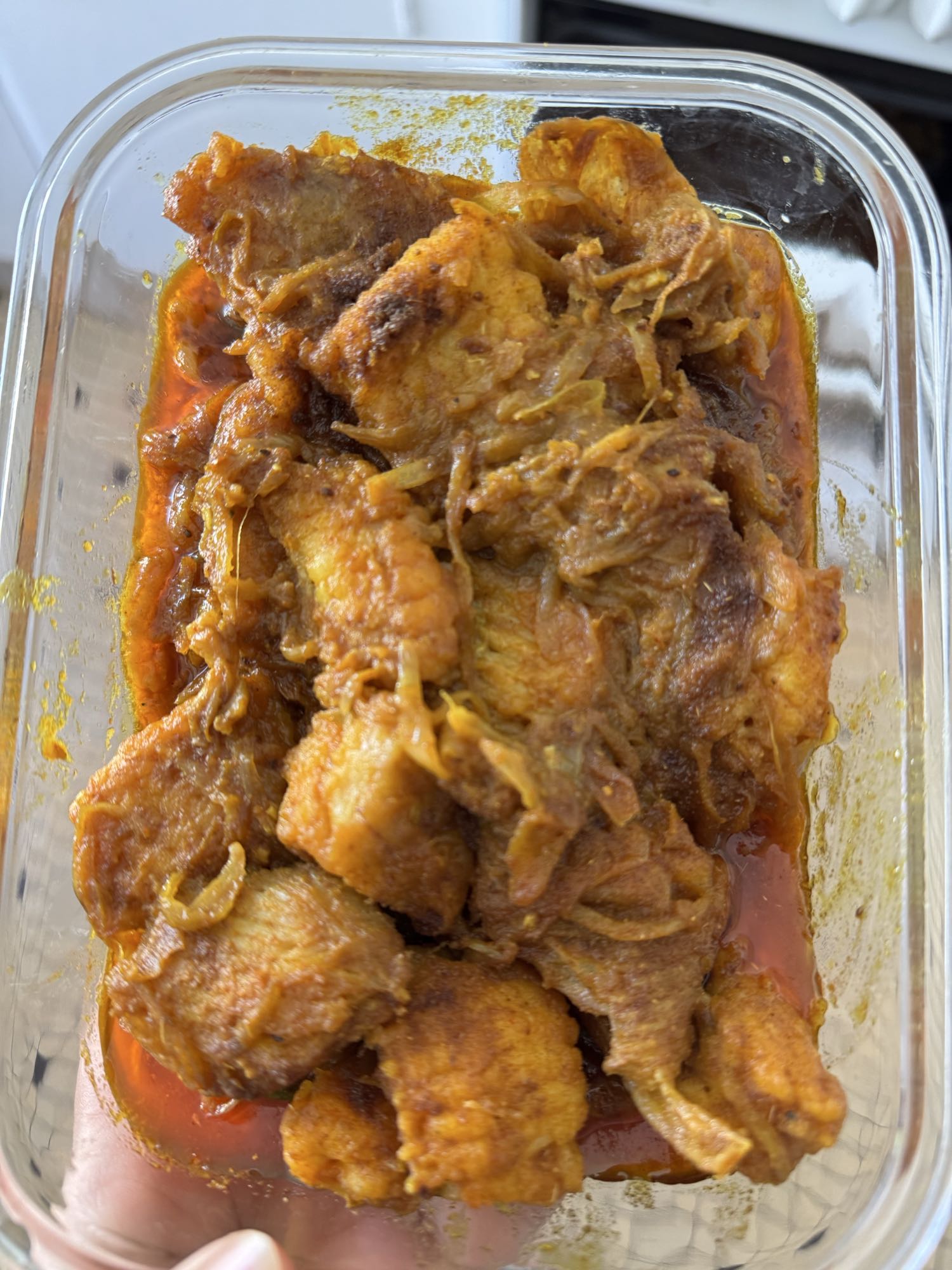 Poulet épicé mijoté