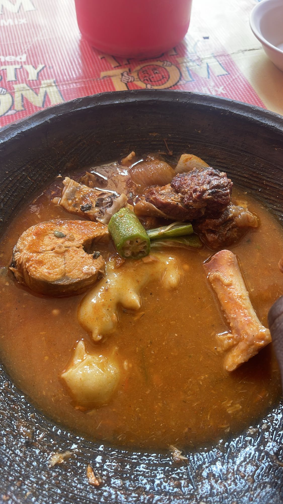 Fufu with Light Soup