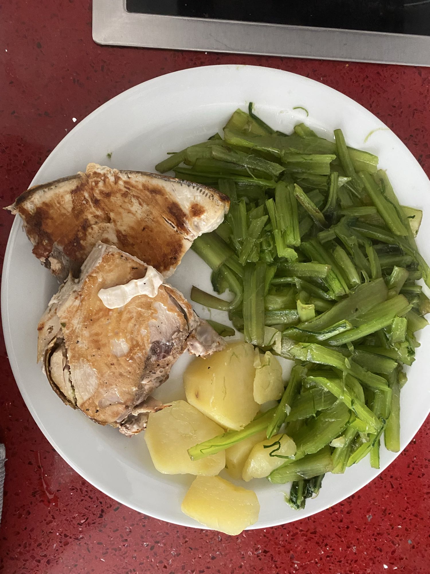 Pescado con verduras