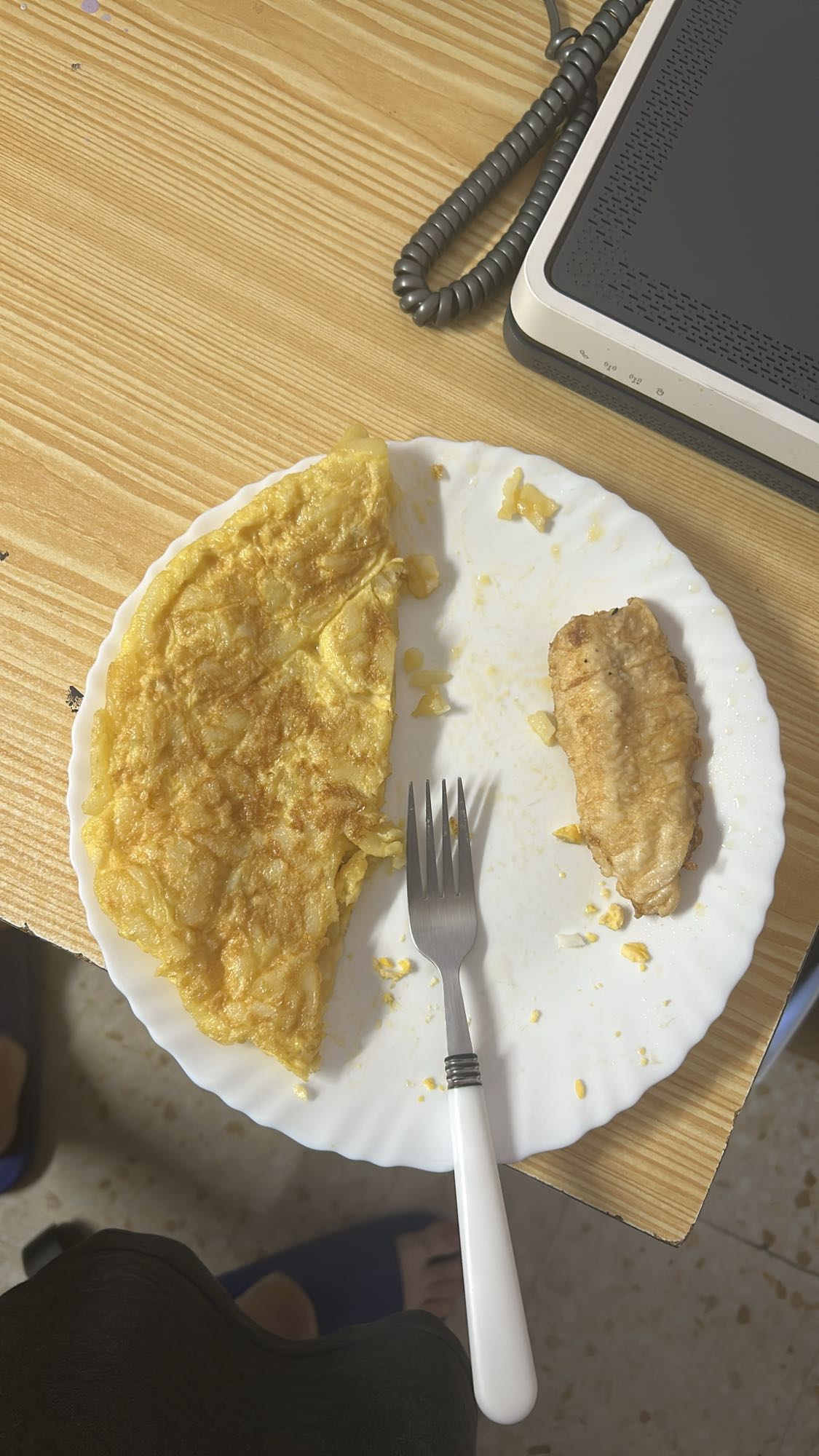 Tortilla con pescado