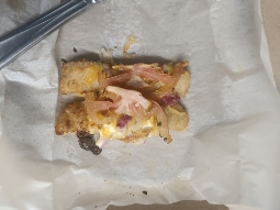 Cheesy Onion Pizza Slice