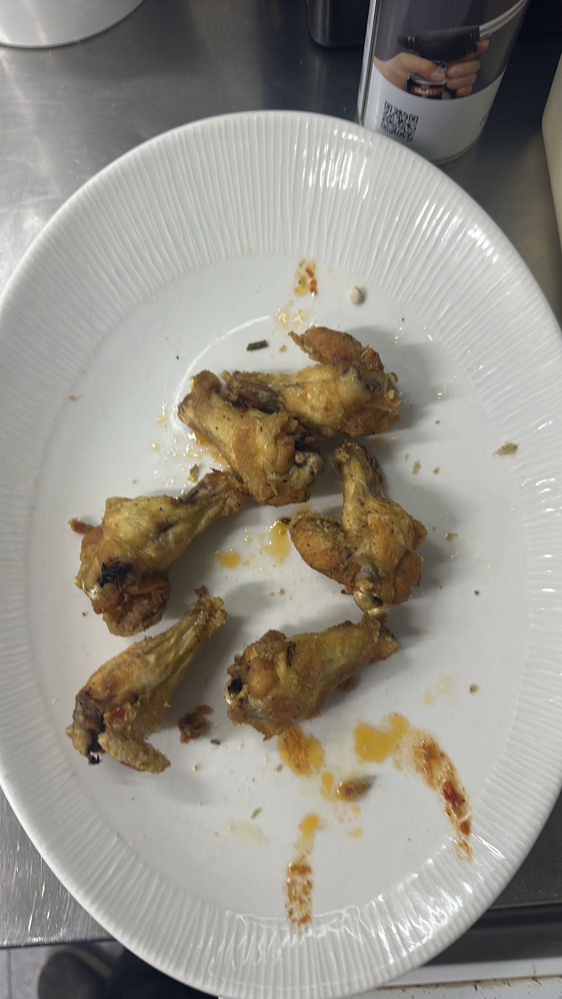 Alitas de pollo fritas