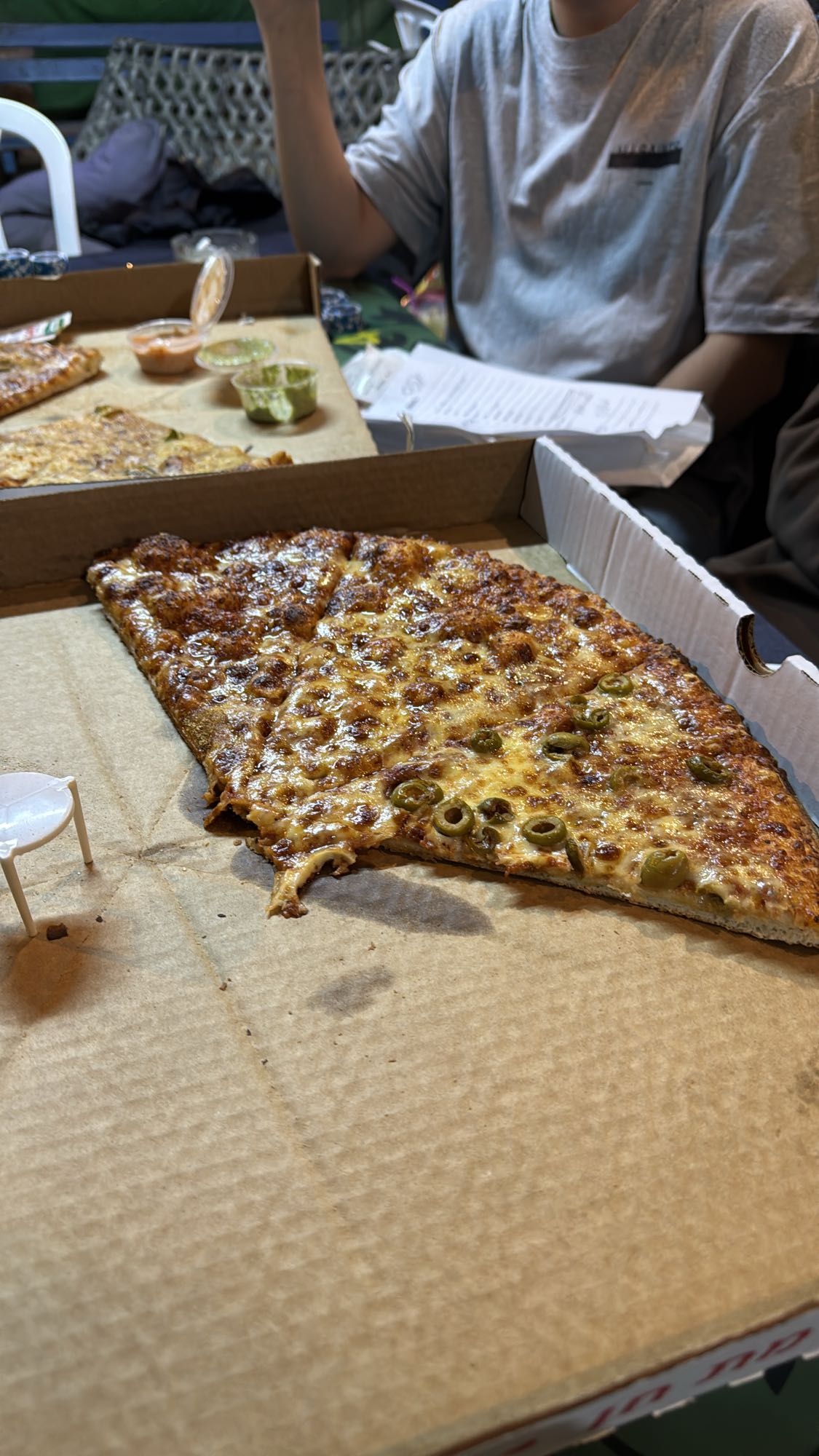 Cheese and Olive Pizza