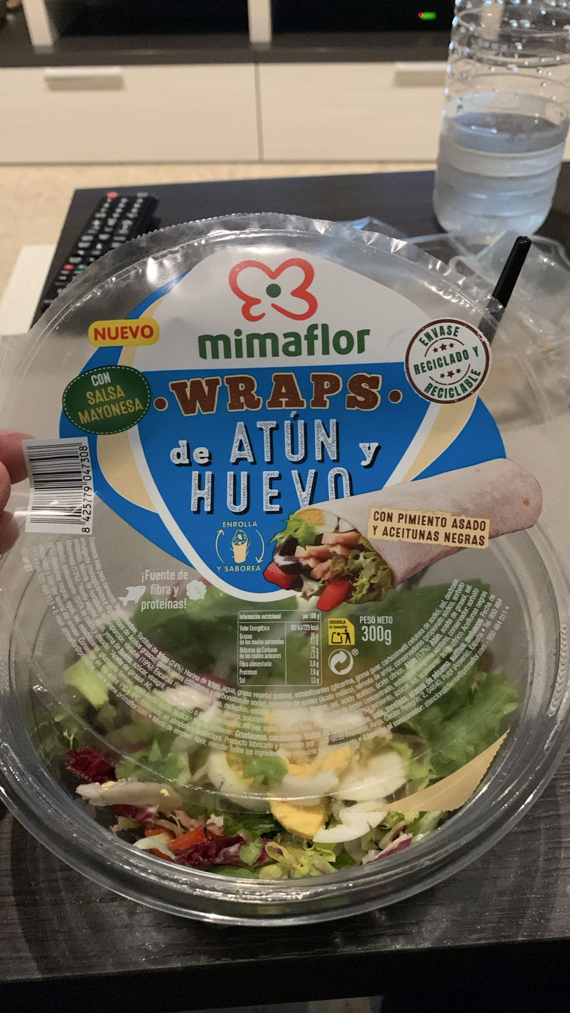 Wraps de atún y huevo