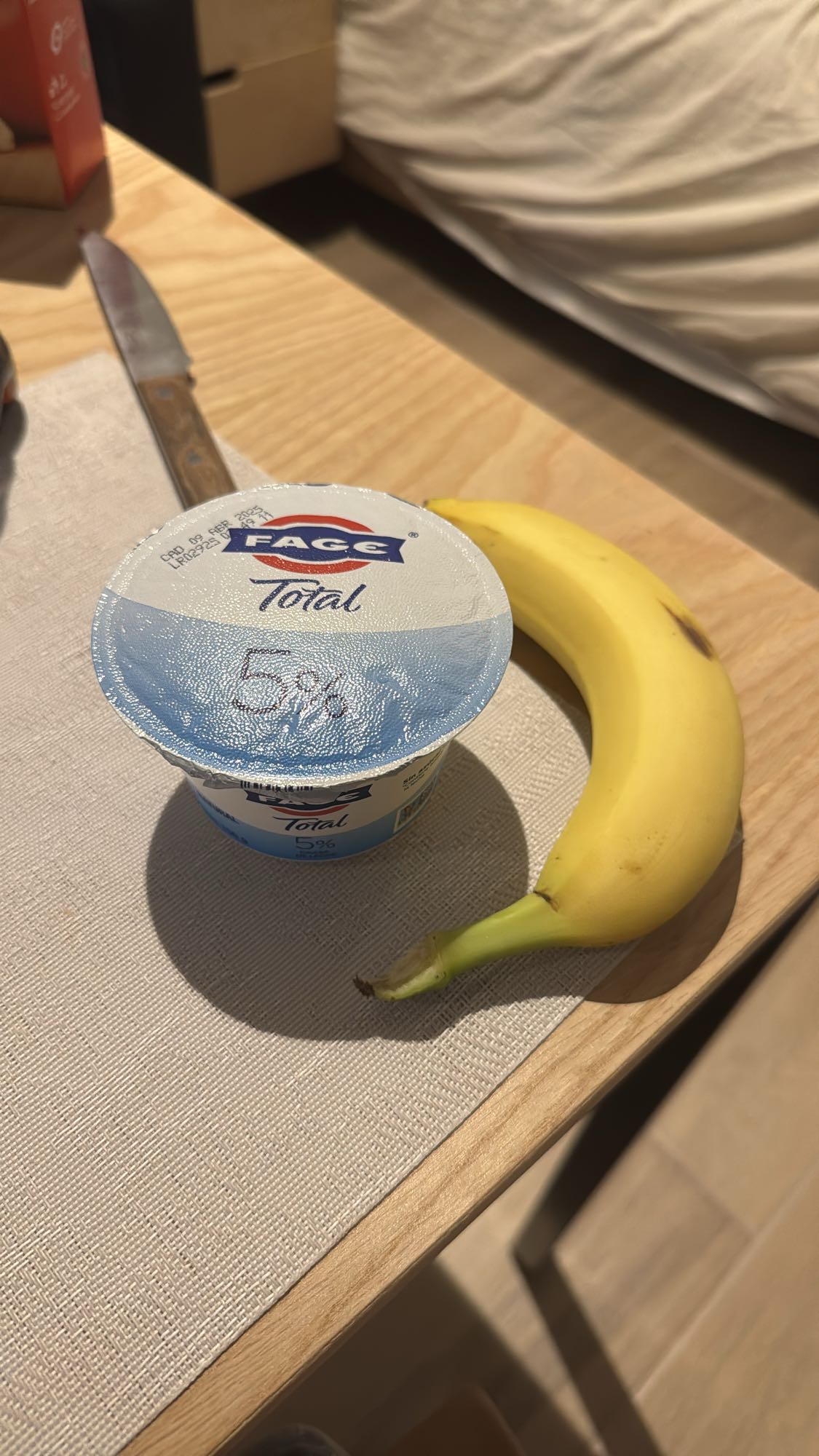 Йогурт с бананом