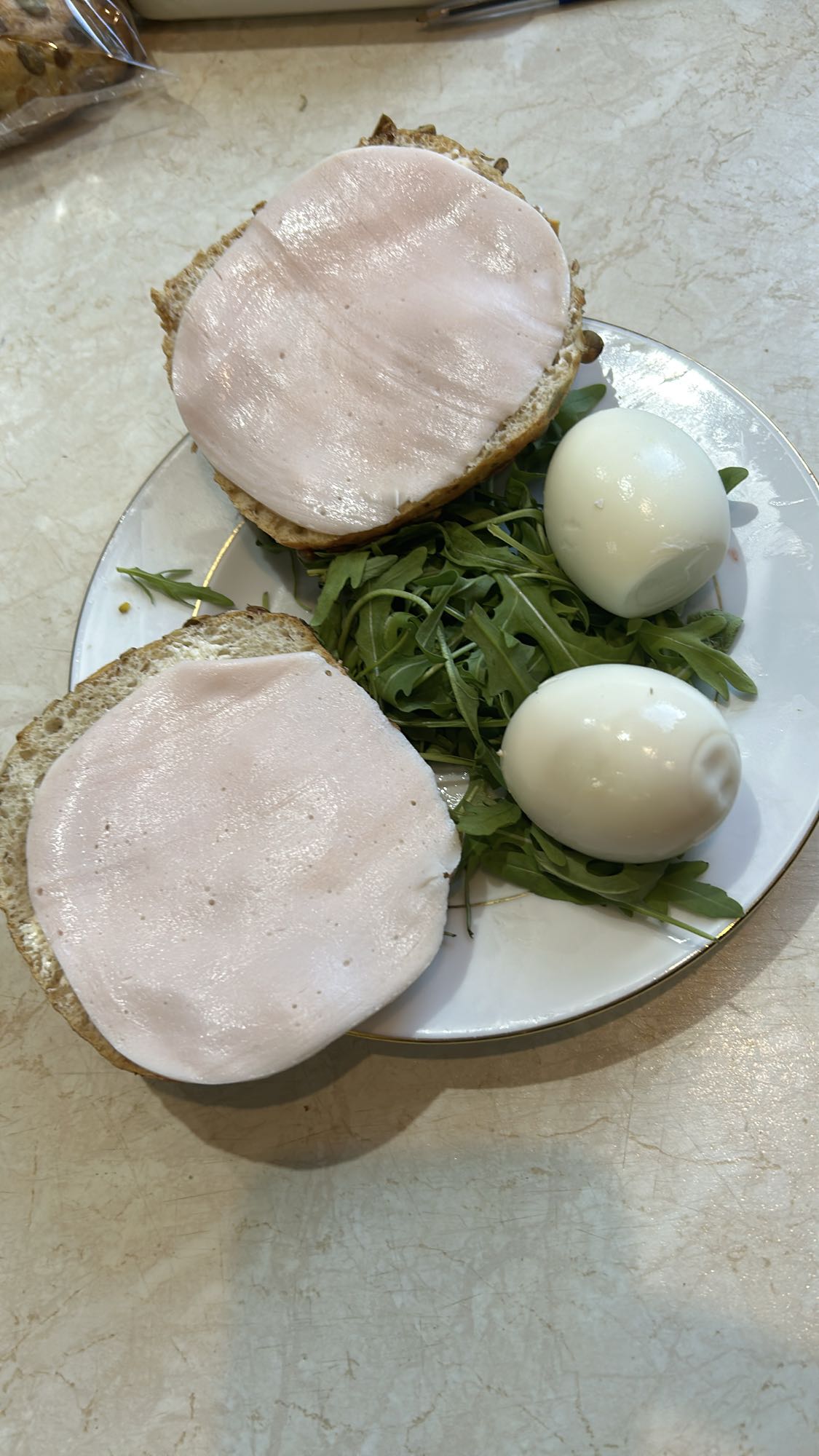 Kanapki z szynką i jajka