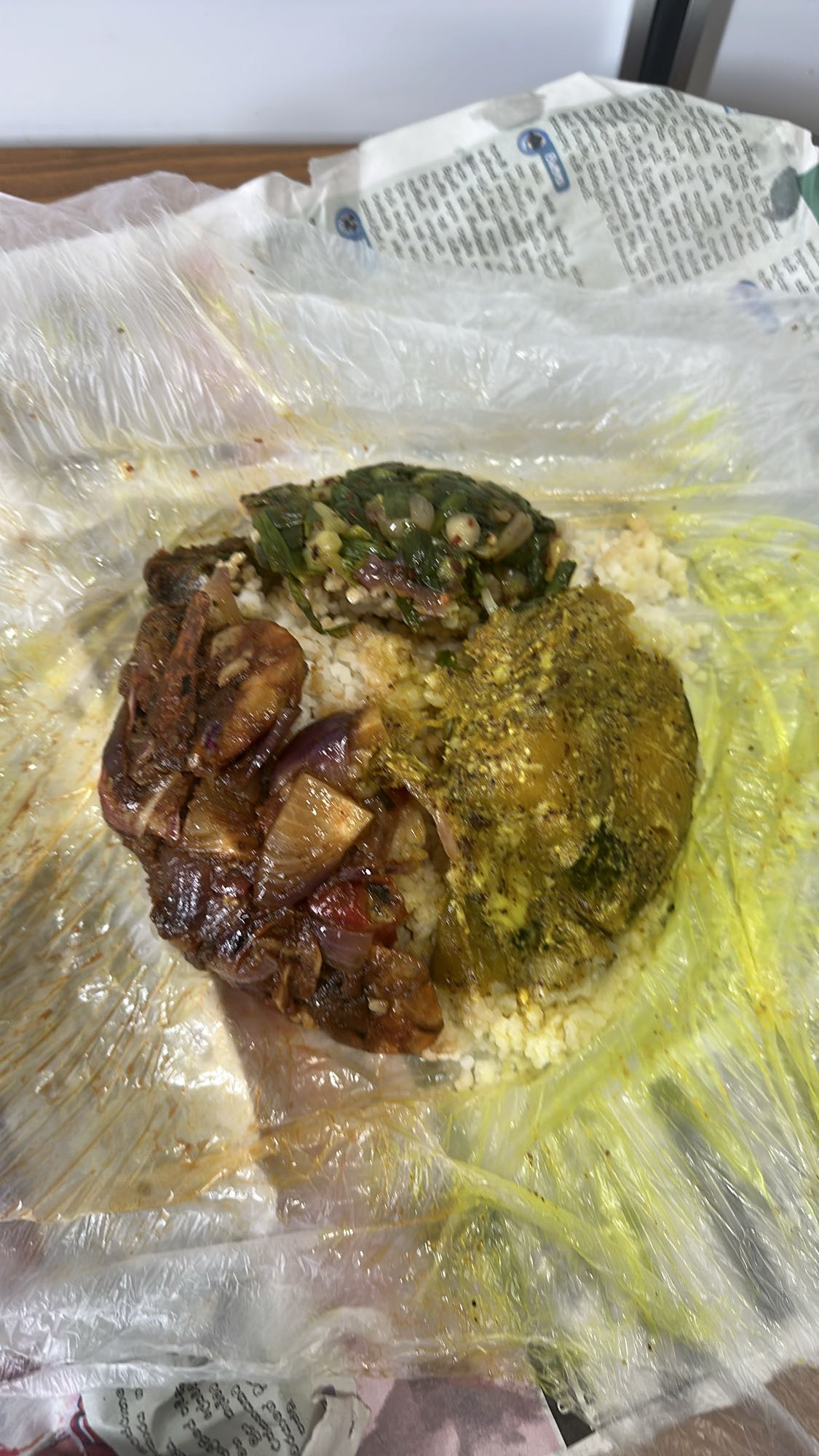 Rice with fish and vegetables