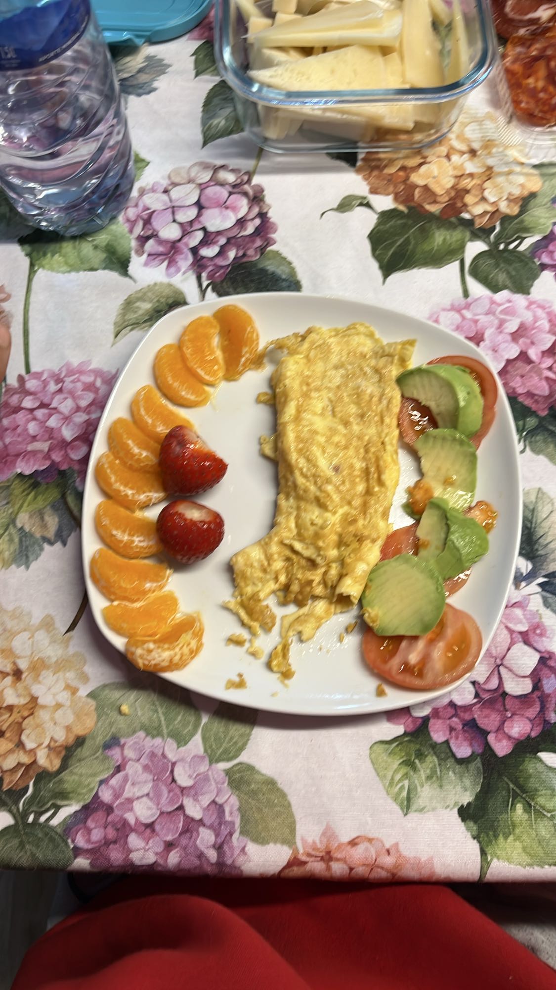 Omelette con frutas