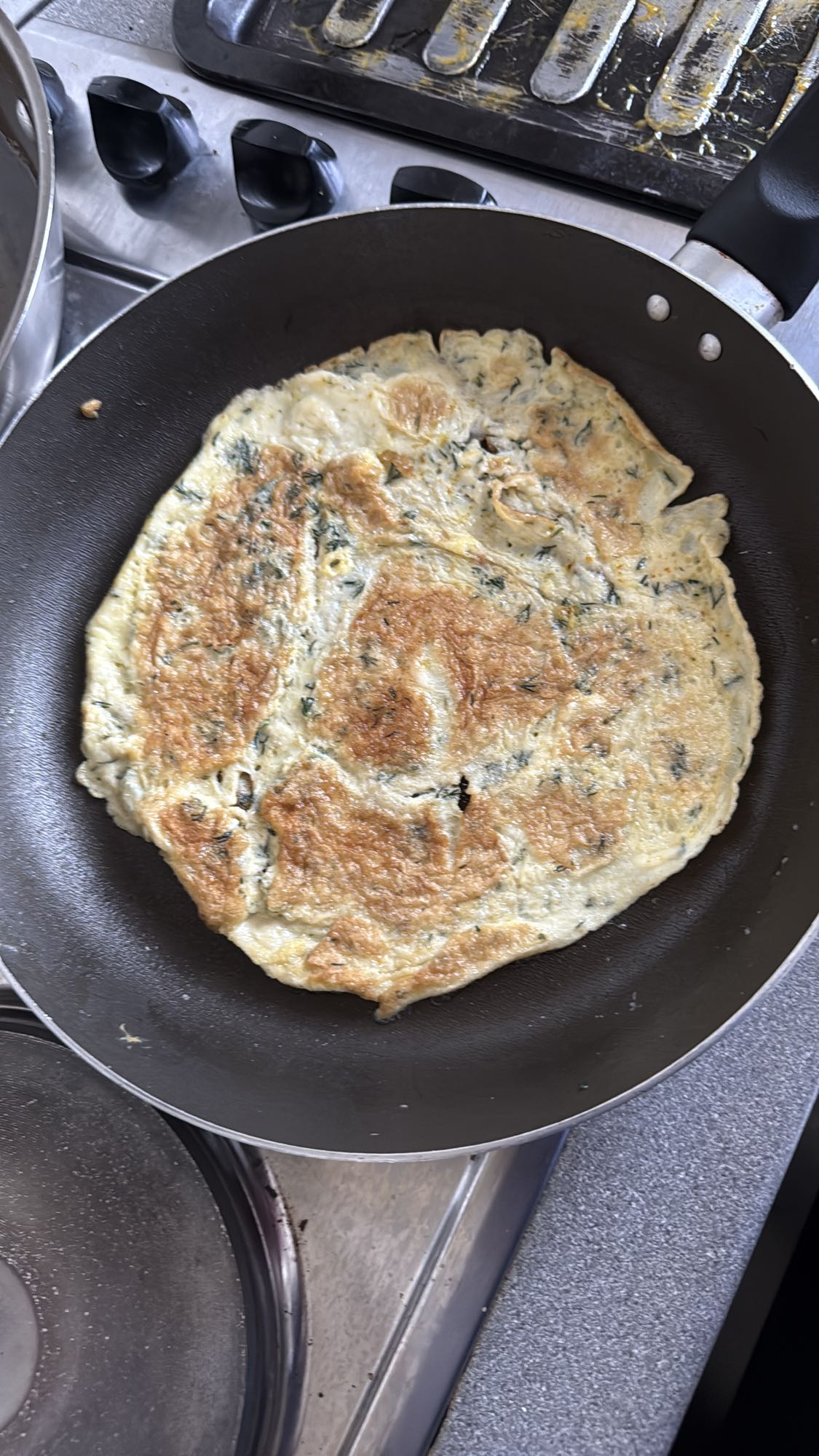 Omlet cu verdeață