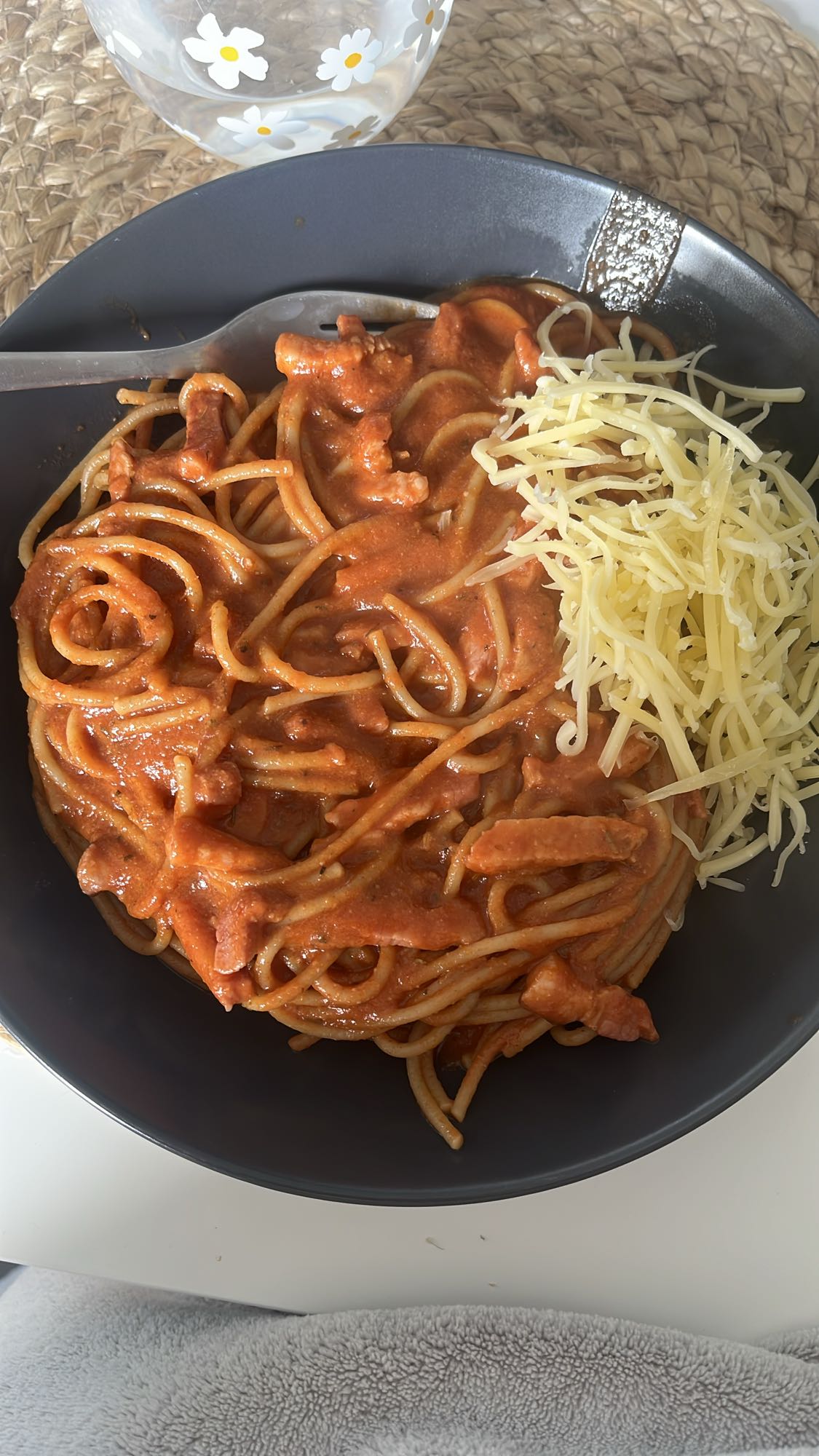 Spaghetti sauce tomate