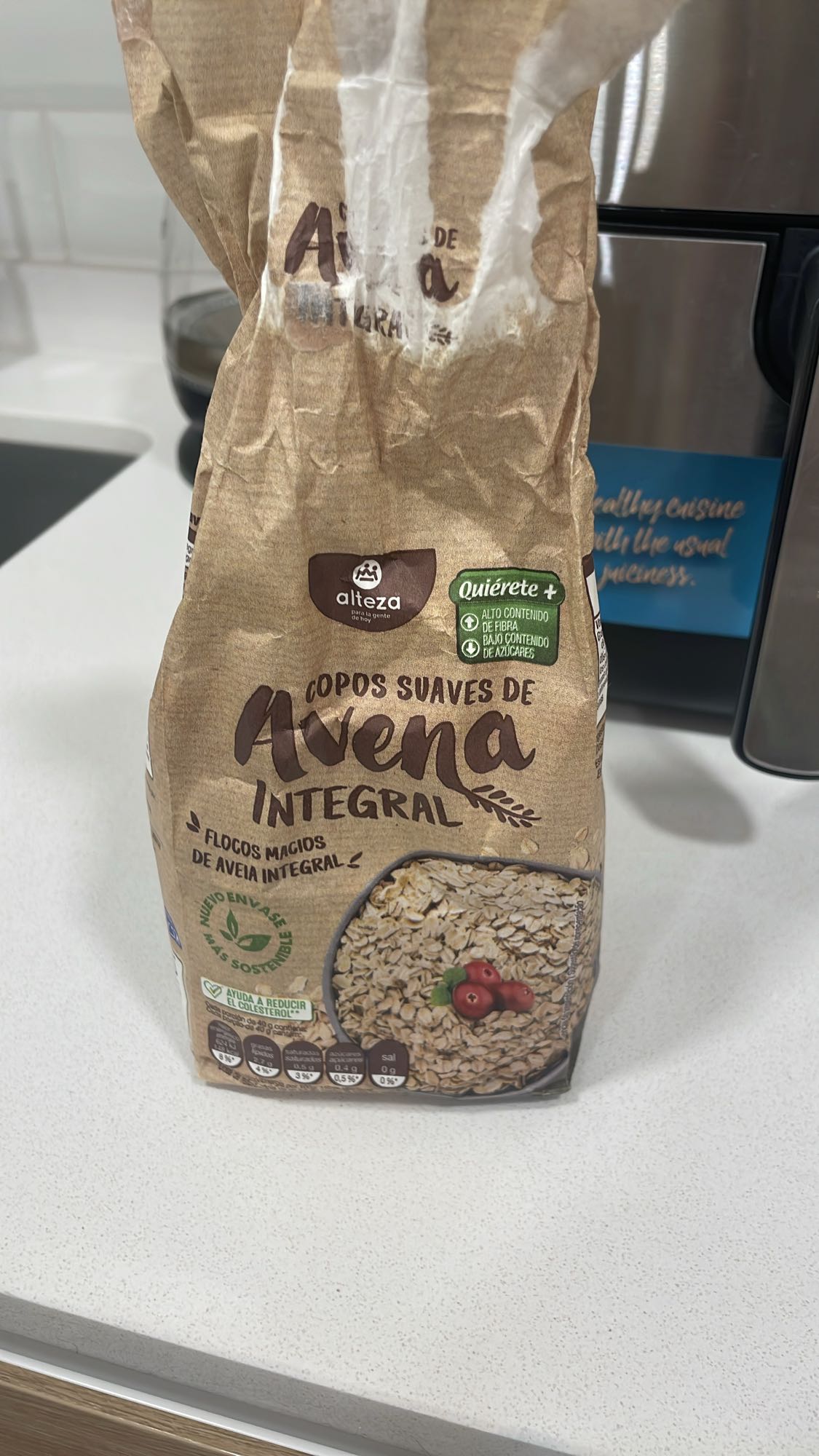 Copos de avena integral