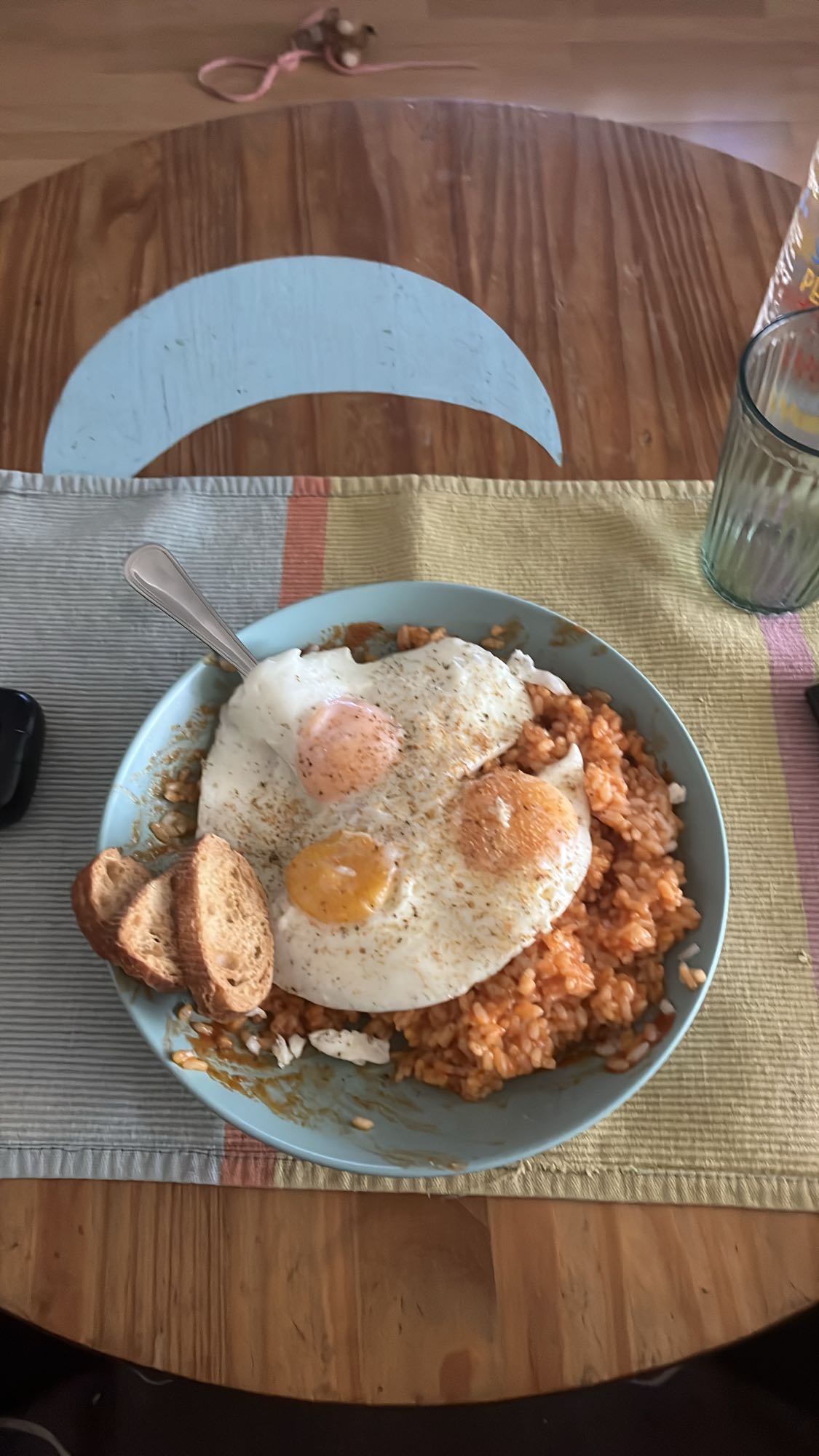 Arròs amb ous fregits