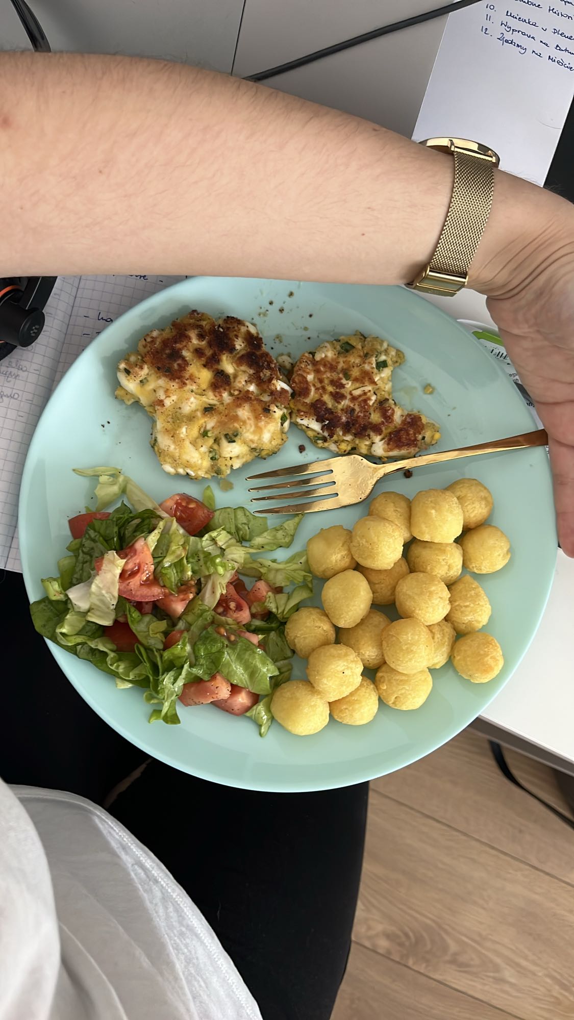 Kotleciki z sałatką