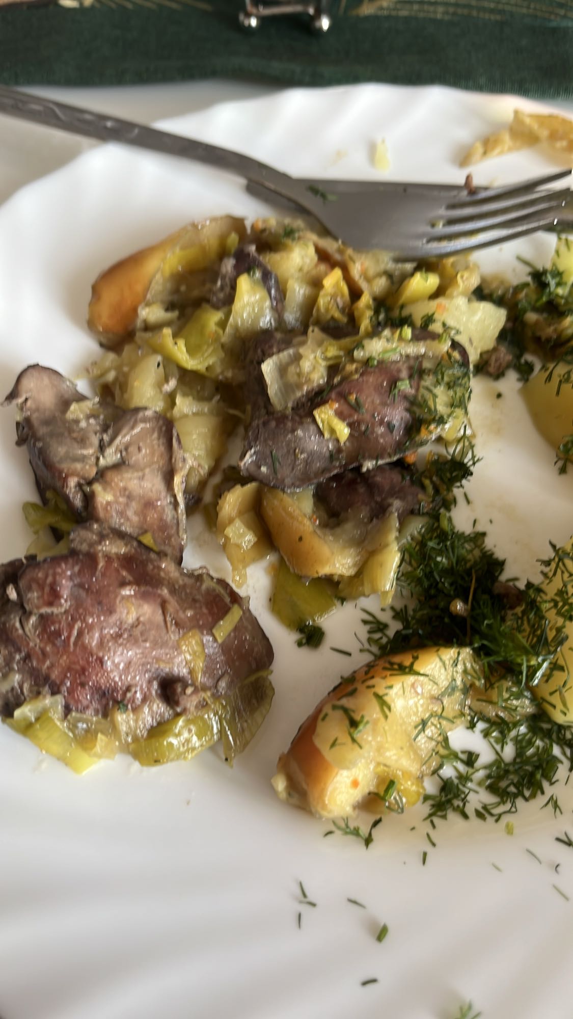 Wątróbka z warzywami