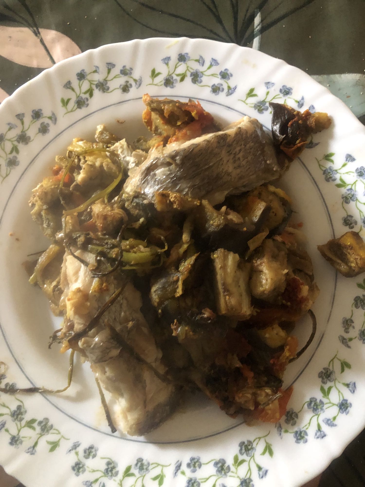 Poisson aux légumes