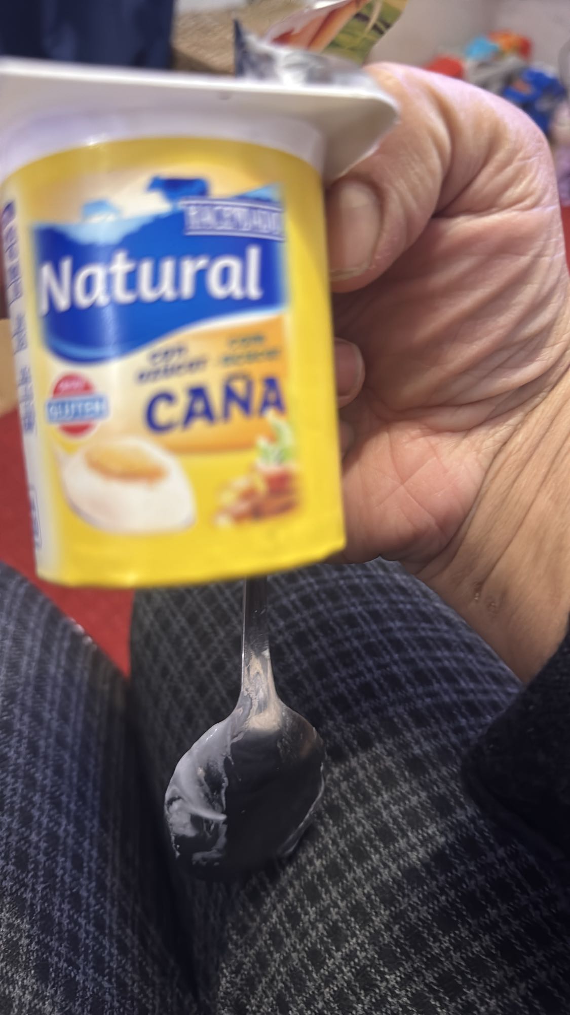 Yogur natural con caña