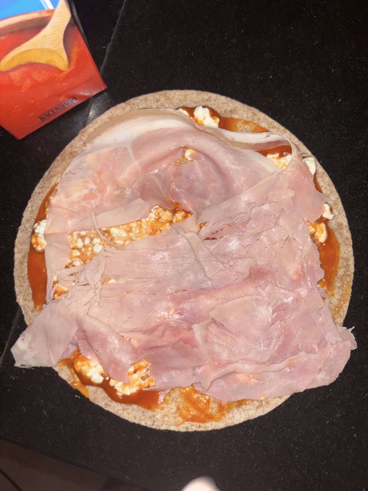 Tortilla con jamón