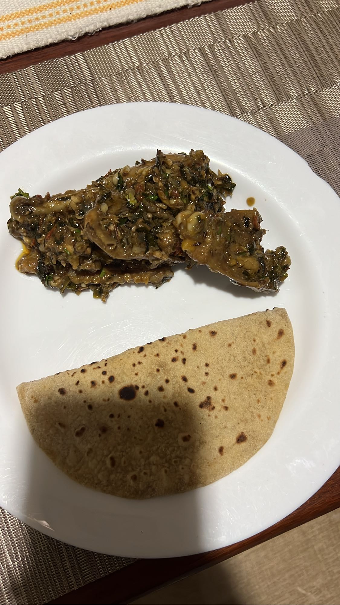Eggplant Curry with Roti