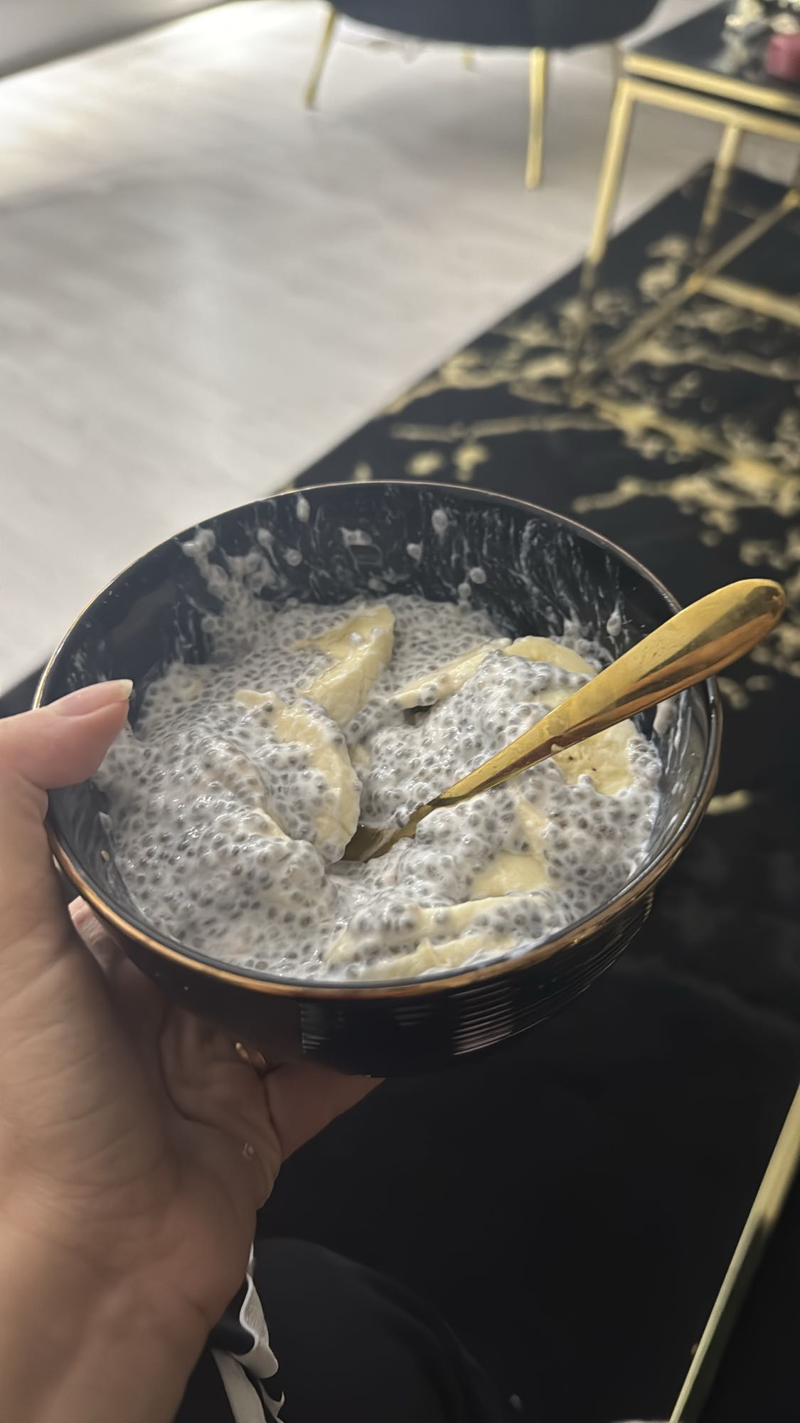 Chia-Pudding mit Banane