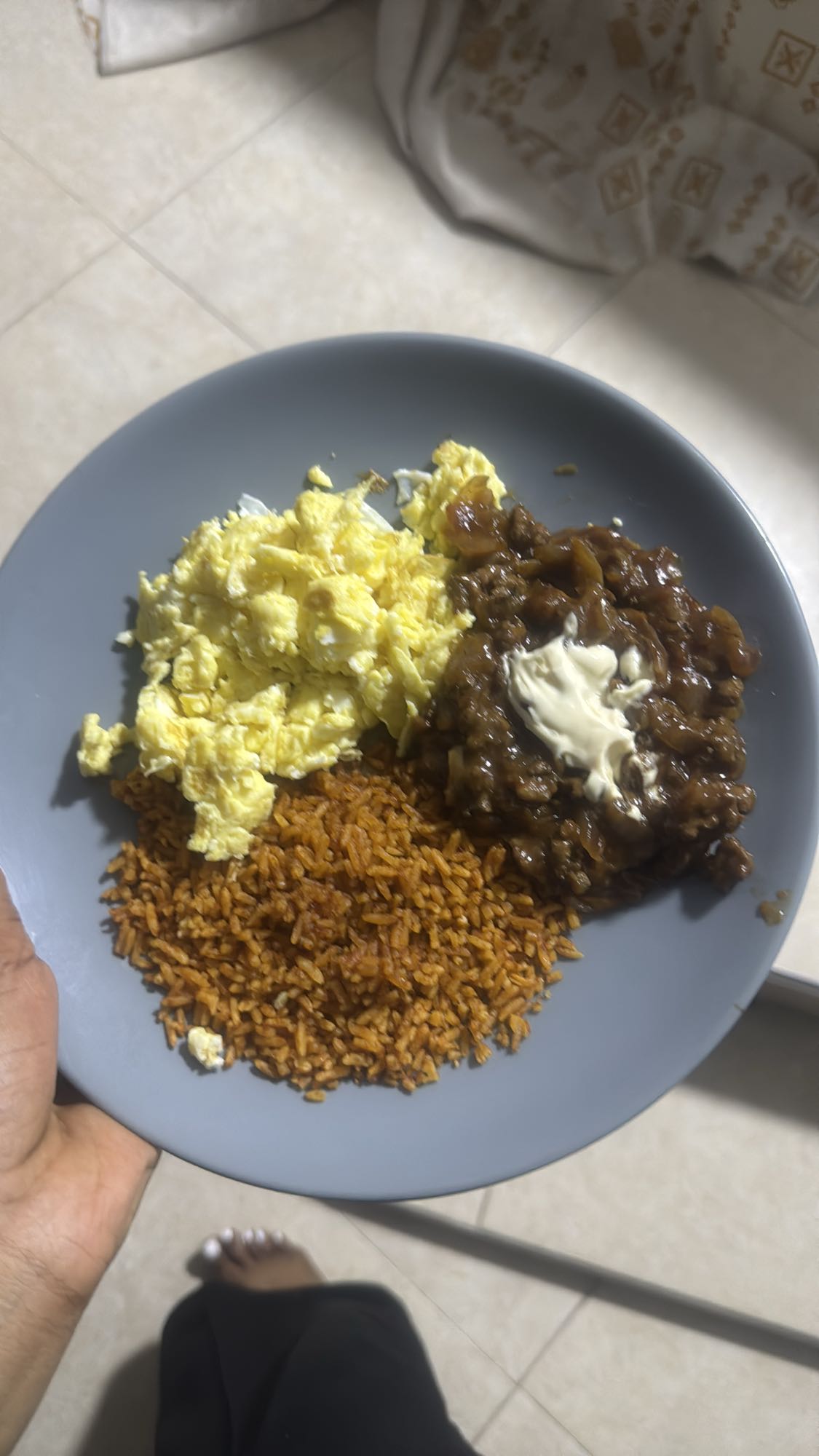 Jollof Rice with Eggs