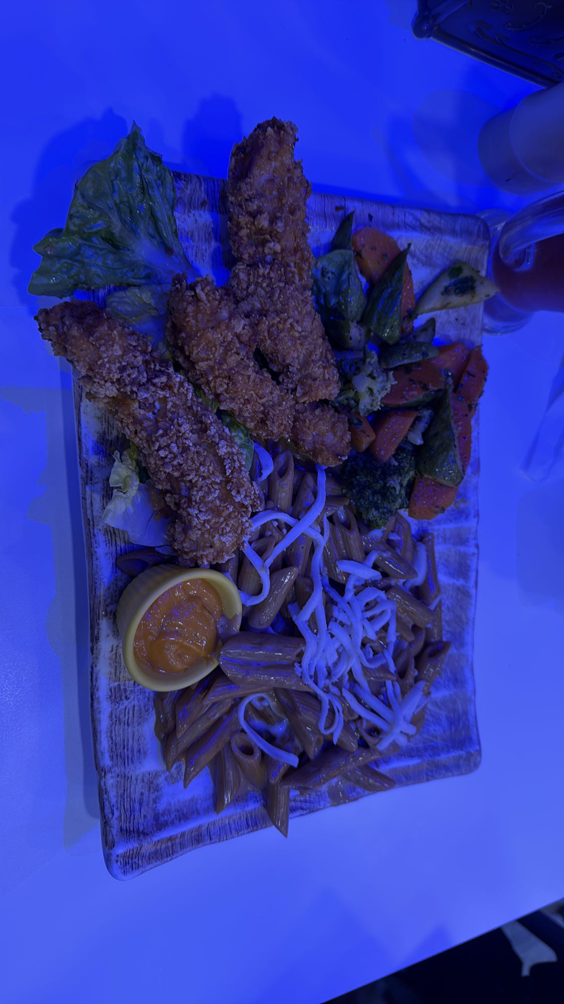 Crispy Chicken with Pasta