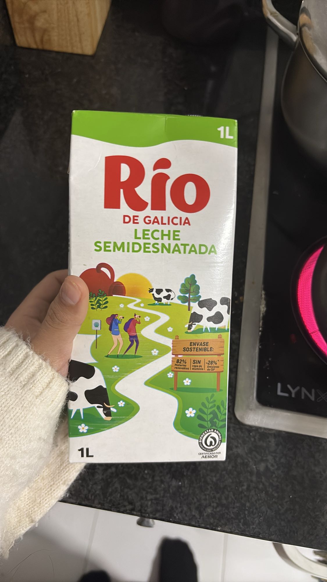 Leche semidesnatada