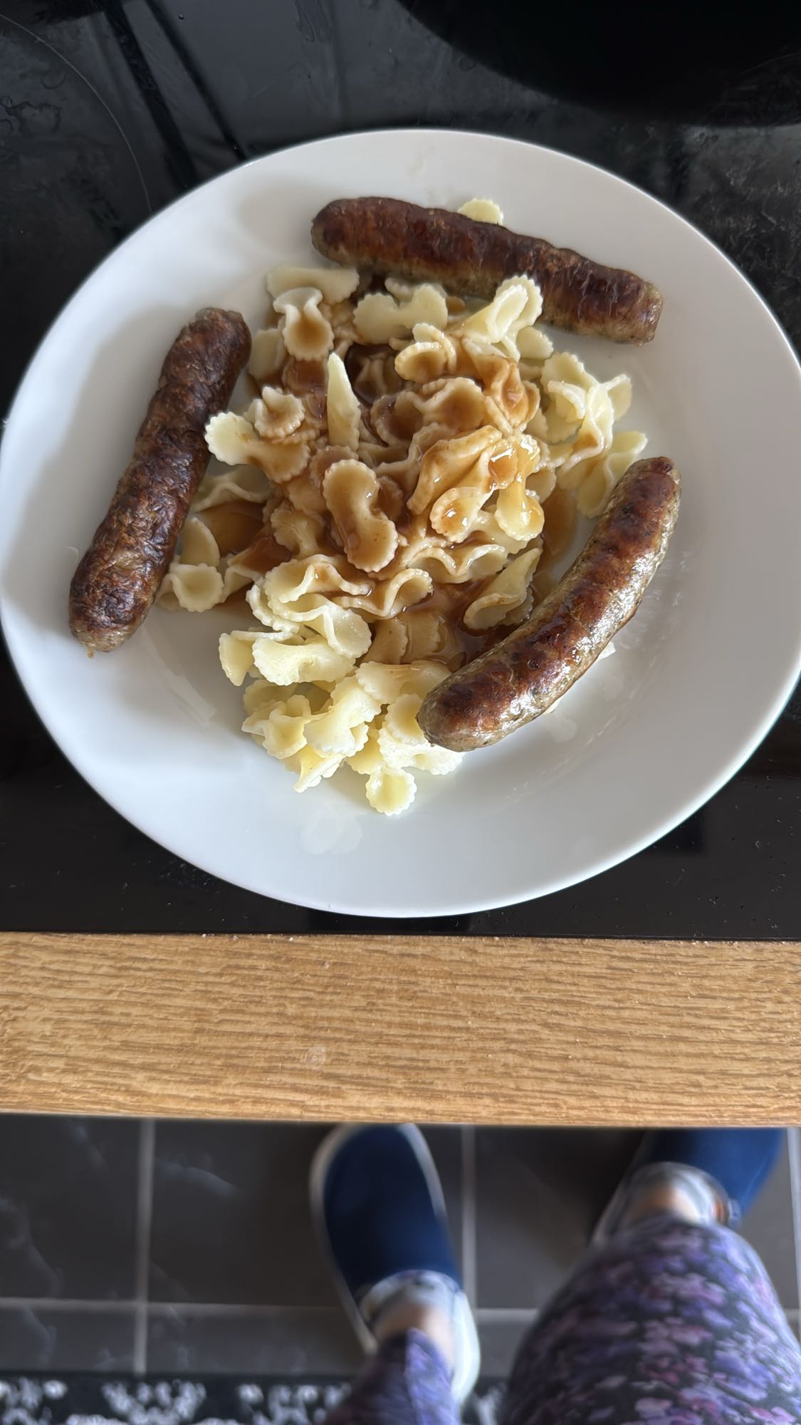 Nudeln mit Bratwurst