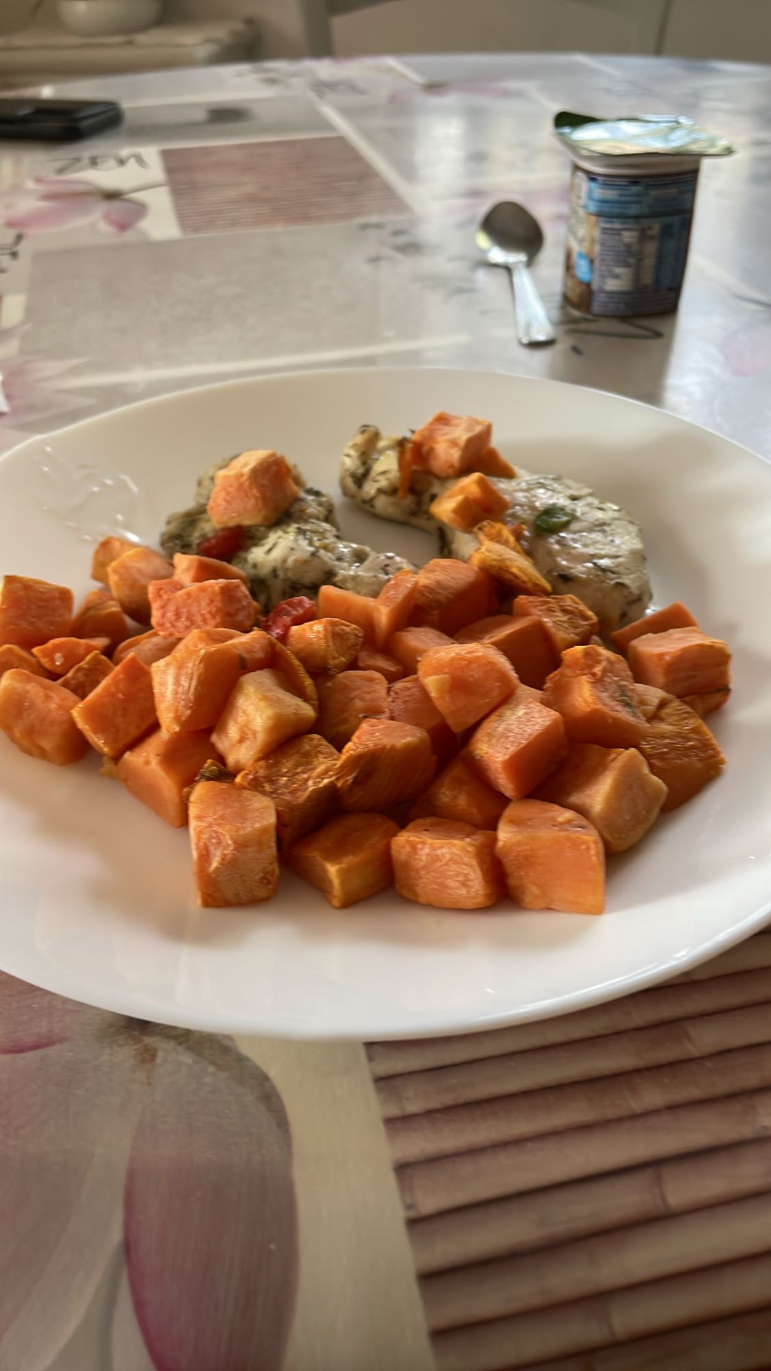 Poulet aux patates douces